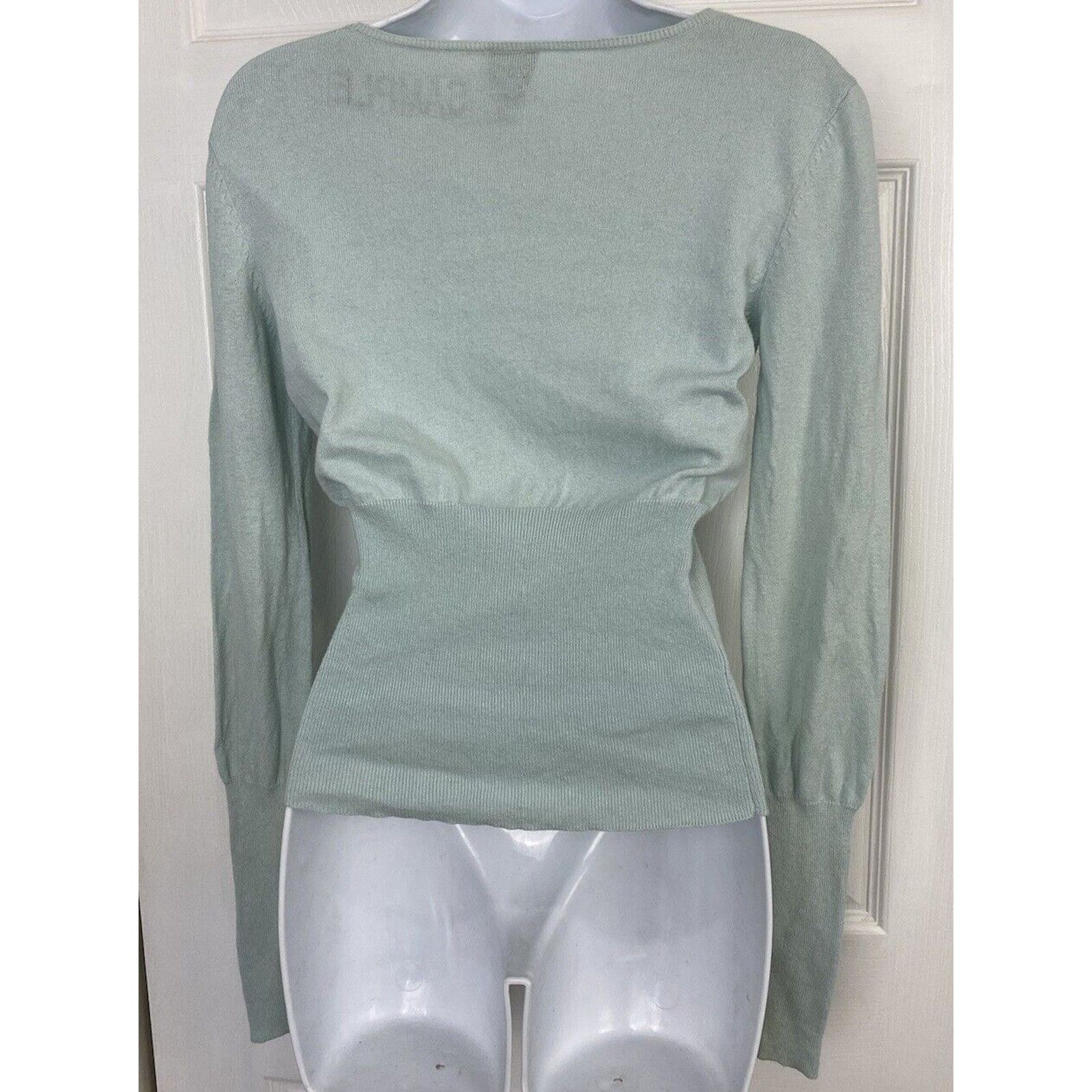 Cynthia Rowley Cynthia Rowley Sample Sweater Blue Bicycle Bike Long Sleeve Size S / US 4 / IT 40 - 6 Thumbnail