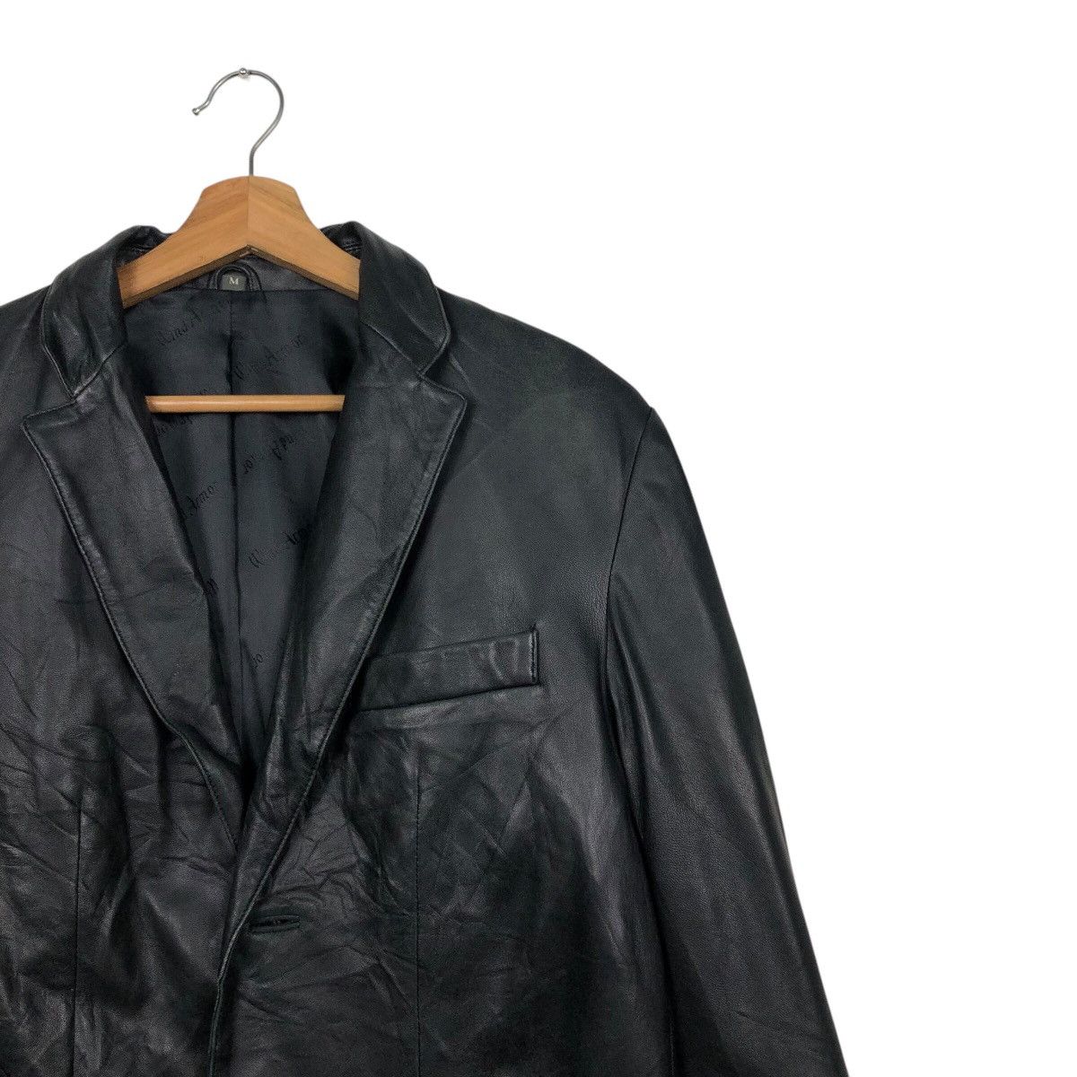 Japanese Brand 📌Vintage Chore Leather Jacket Biker Nichiwa Issey Miyake Size US M / EU 48-50 / 2 - 7 Thumbnail