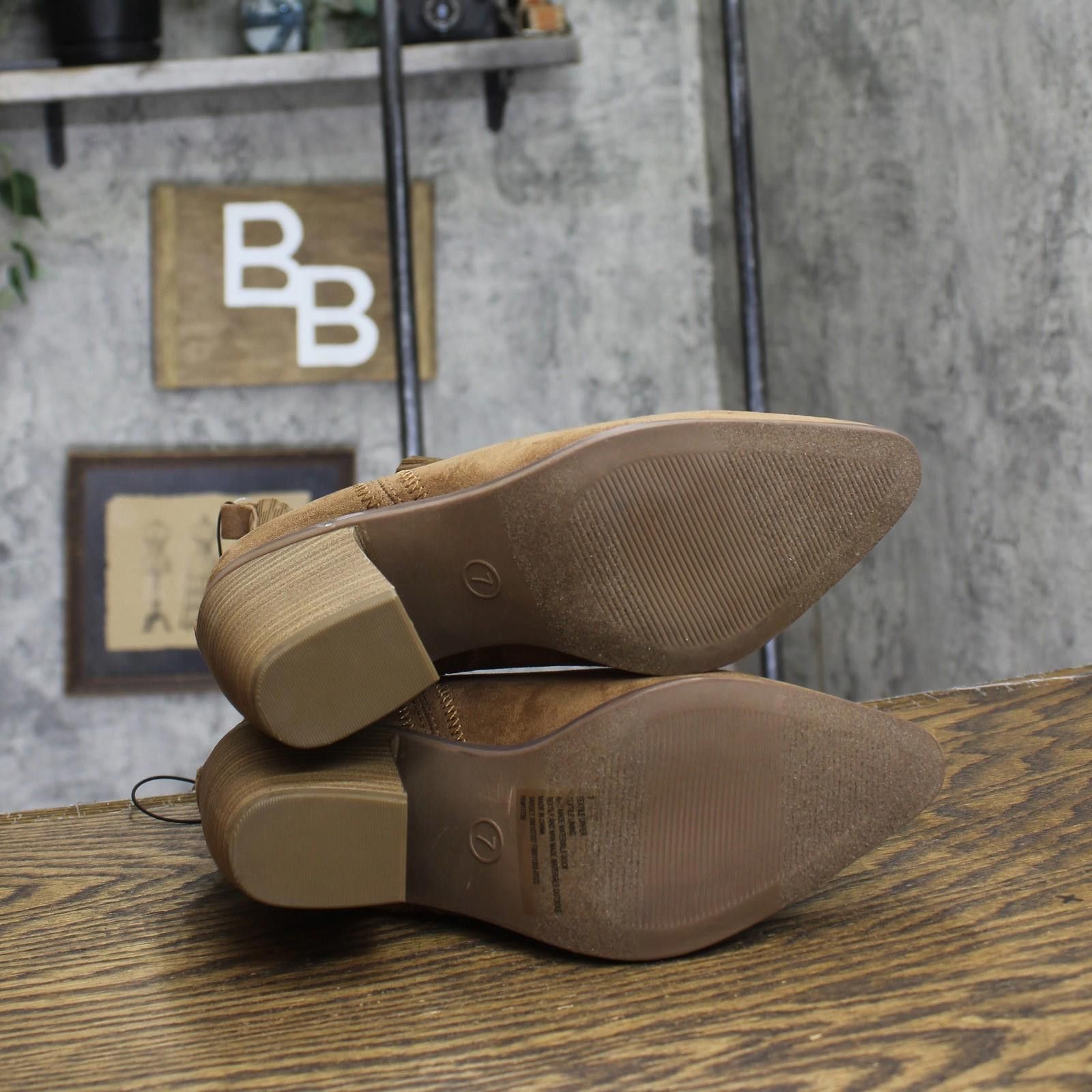 Other Universal Thread Womens Ankle Boots 88225814 Cognac Brown 7m Size US 7 / IT 37 - 5 Thumbnail