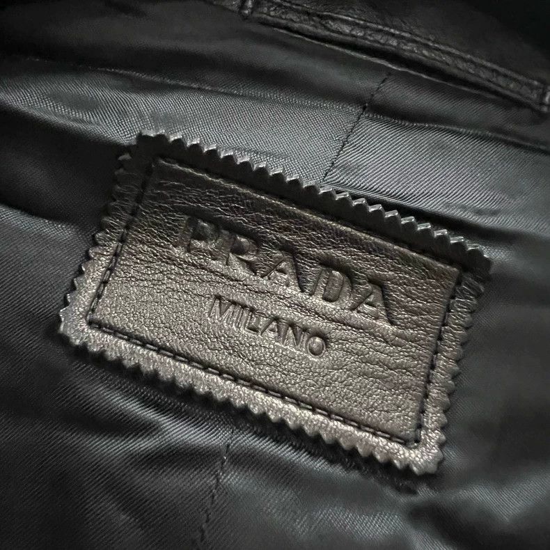 Prada Prada Black leather jacket 2501-Nextarrow Size US S / EU 44-46 / 1 - 3 Thumbnail