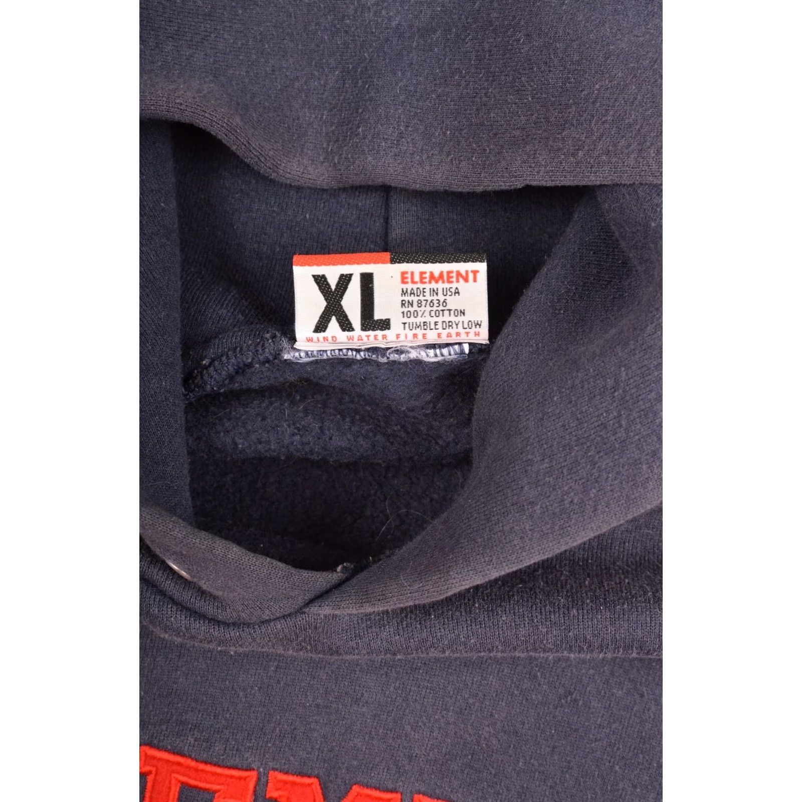 Element Element Vintage Big Spellout Logo Pullover Hoodie Blue Made in USA Size XL Mens Hoodie Blue Logo USA 90s? Size US L / EU 52-54 / 3 - 7 Thumbnail