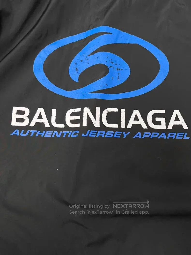 Balenciaga Balenciaga Brand Logo Printed Collar Button Long Sleeve Ja Size US XXS / EU 40 - 3 Thumbnail
