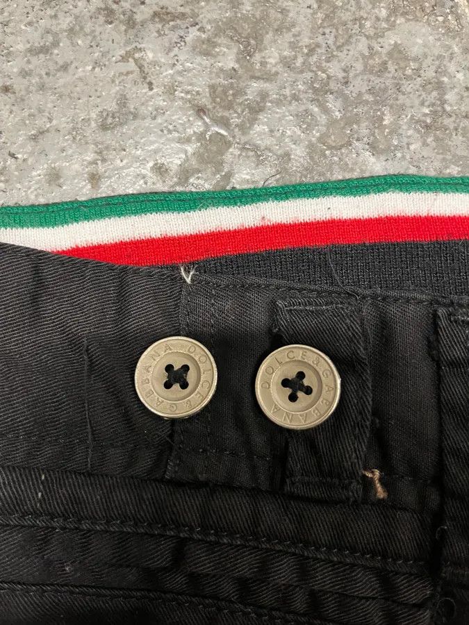 Vintage AW2007 Dolce & Gabbana Multi Pockets Cargo Black & Grey Pants Size US 32 / EU 48 - 9 Thumbnail