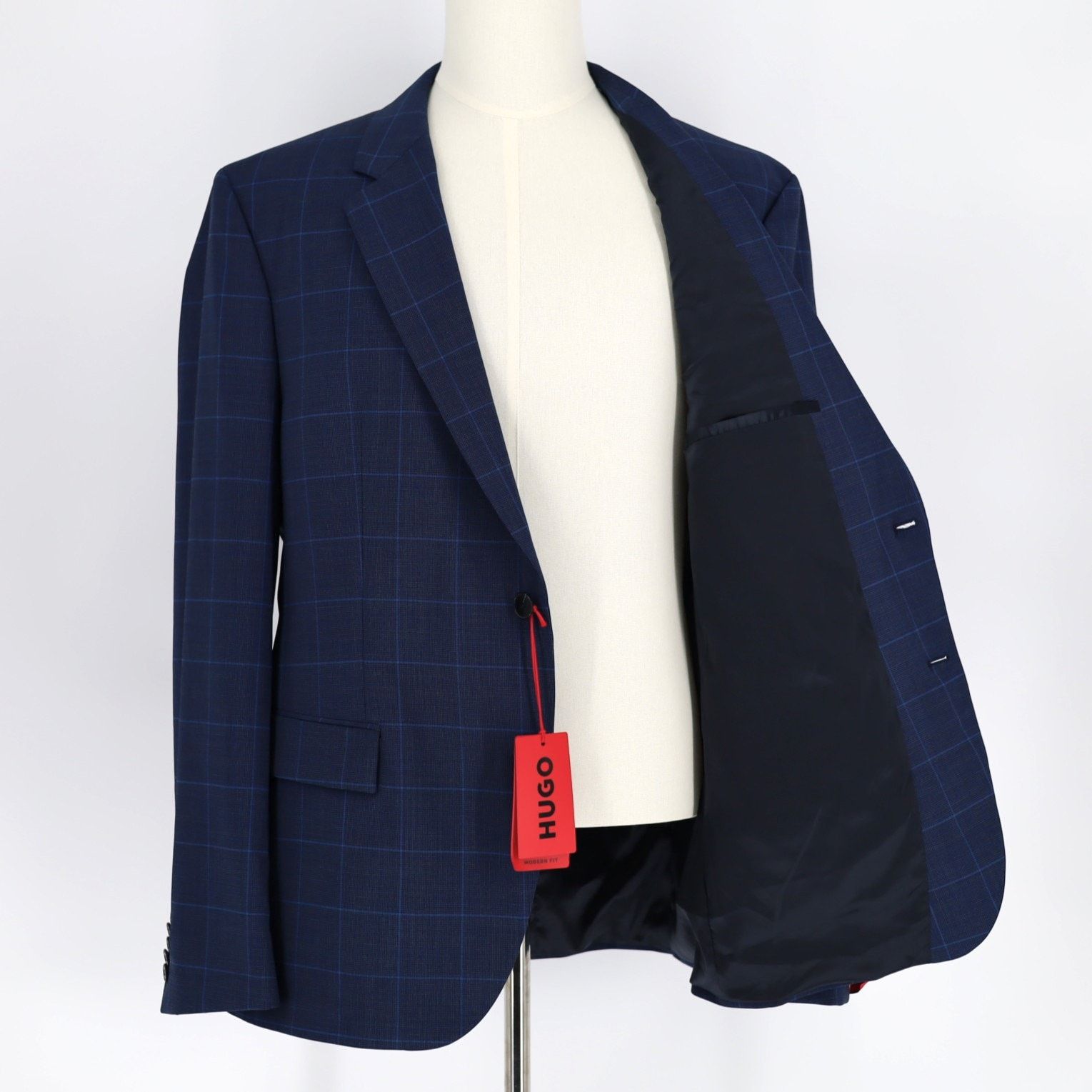 Hugo Boss Hugo Boss Men's Dark Blue Karl Modern Suit Jacket Size 46R Size 46R - 7 Thumbnail