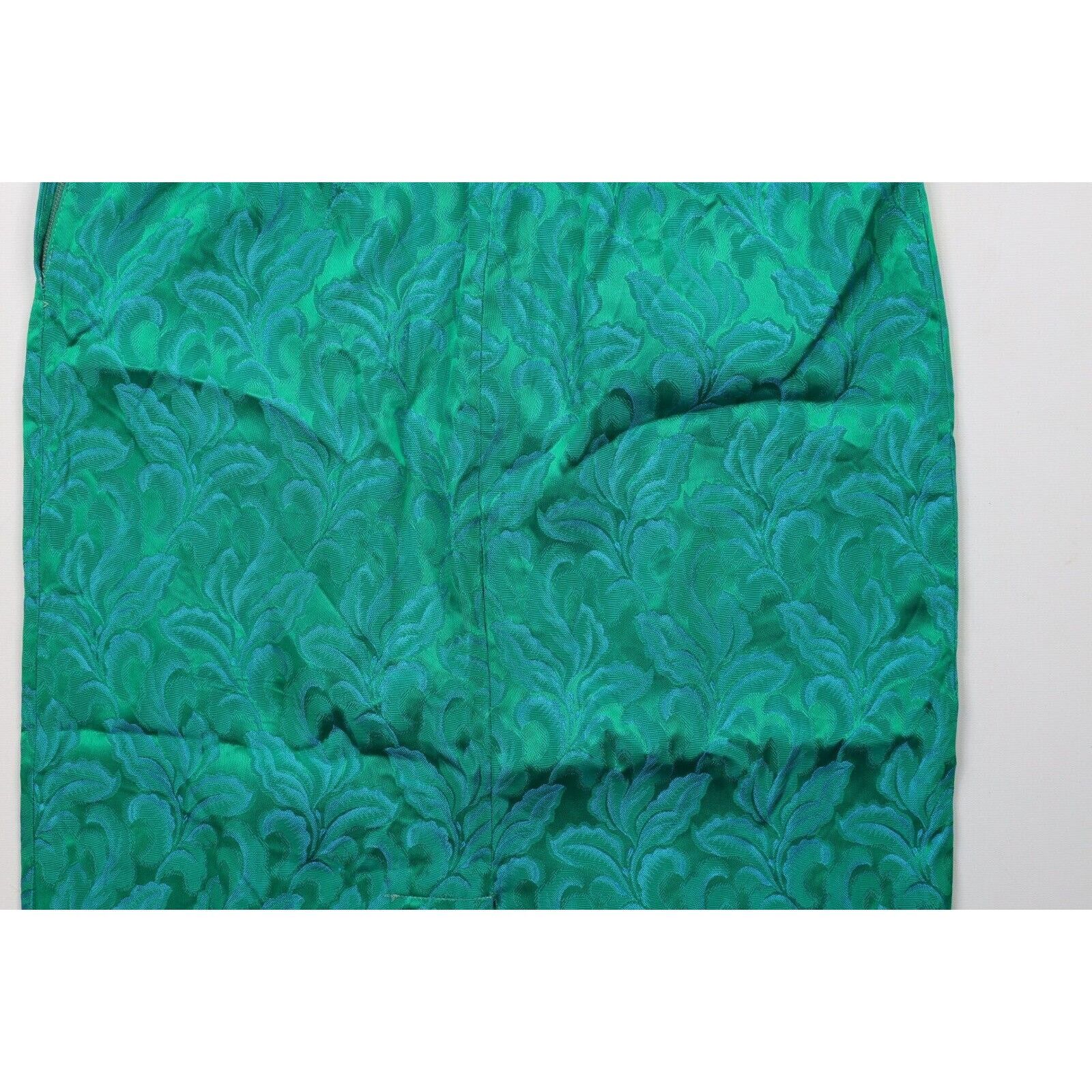 Vintage Vintage 50s 60s Distressed Silk Flower Jacquard Skirt Suit Size 38" / US 16 / IT 52 - 12 Thumbnail