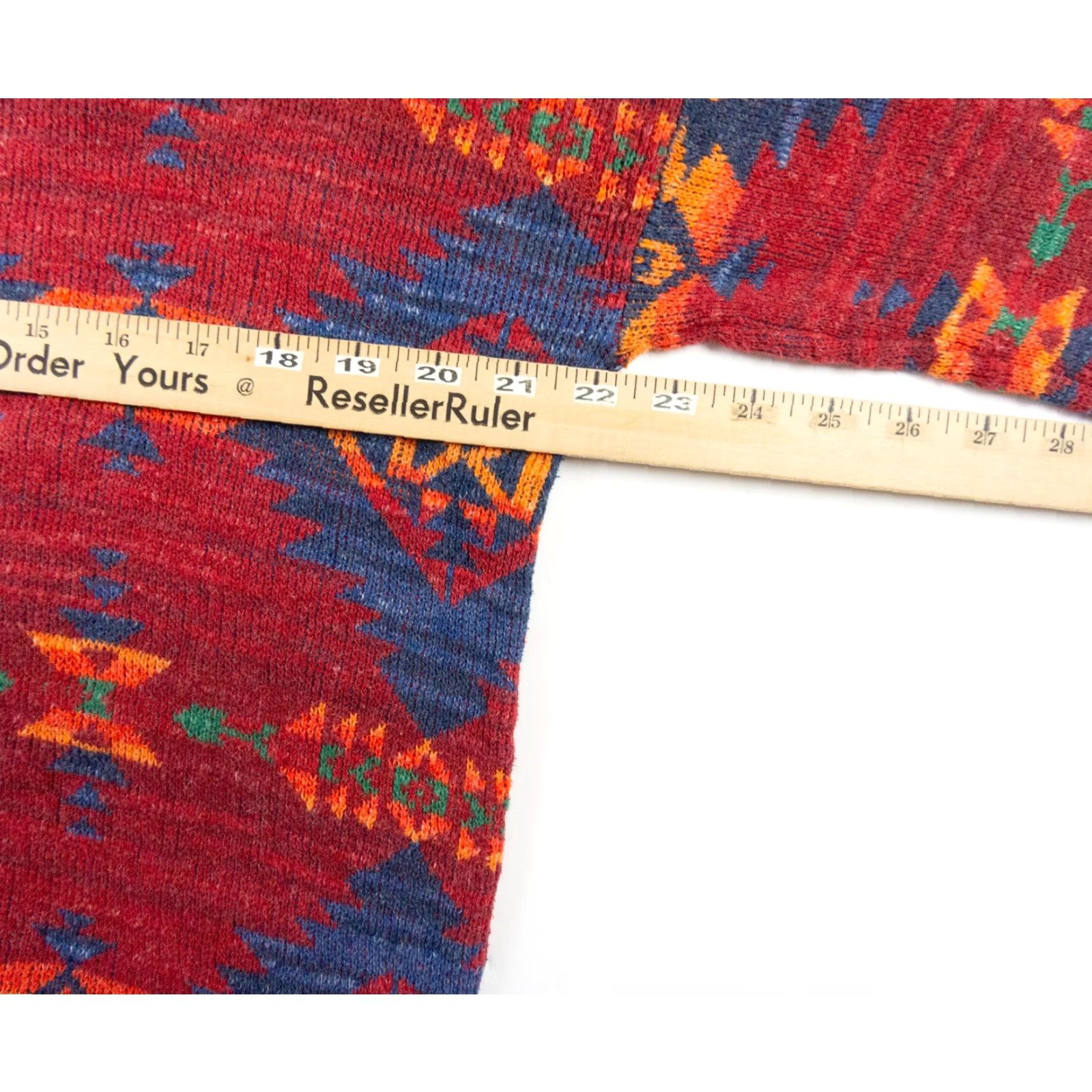 Vintage VINTAGE Ralph Lauren Denim & Supply Women's Sweater Pullover All Seasons Red Small Knit Crossbody Native Aztec Southwestern 90s Size S / US 4 / IT 40 - 7 Thumbnail