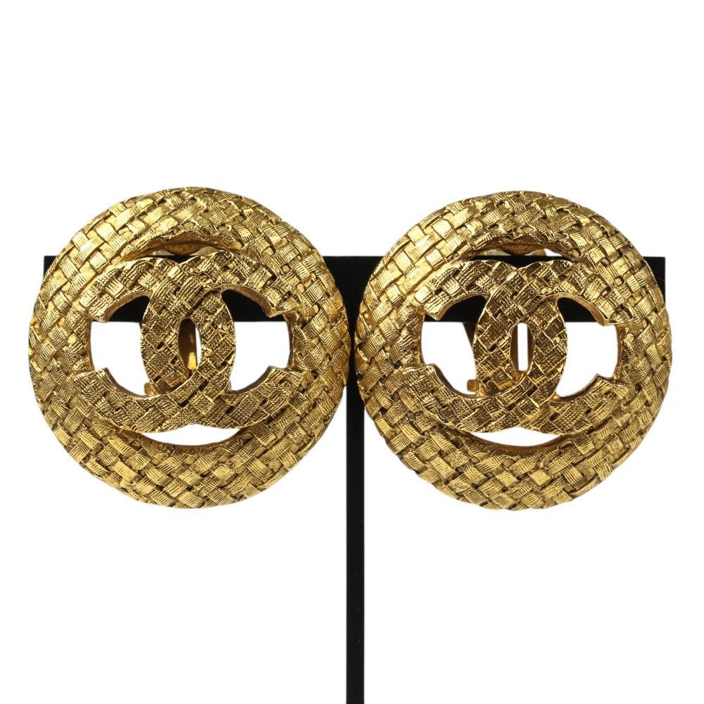 Chanel Chanel Chanel Coco Mark Vintage Earrings Metal Earrings DUTY FREE for USA Size ONE SIZE - 1 Thumbnail