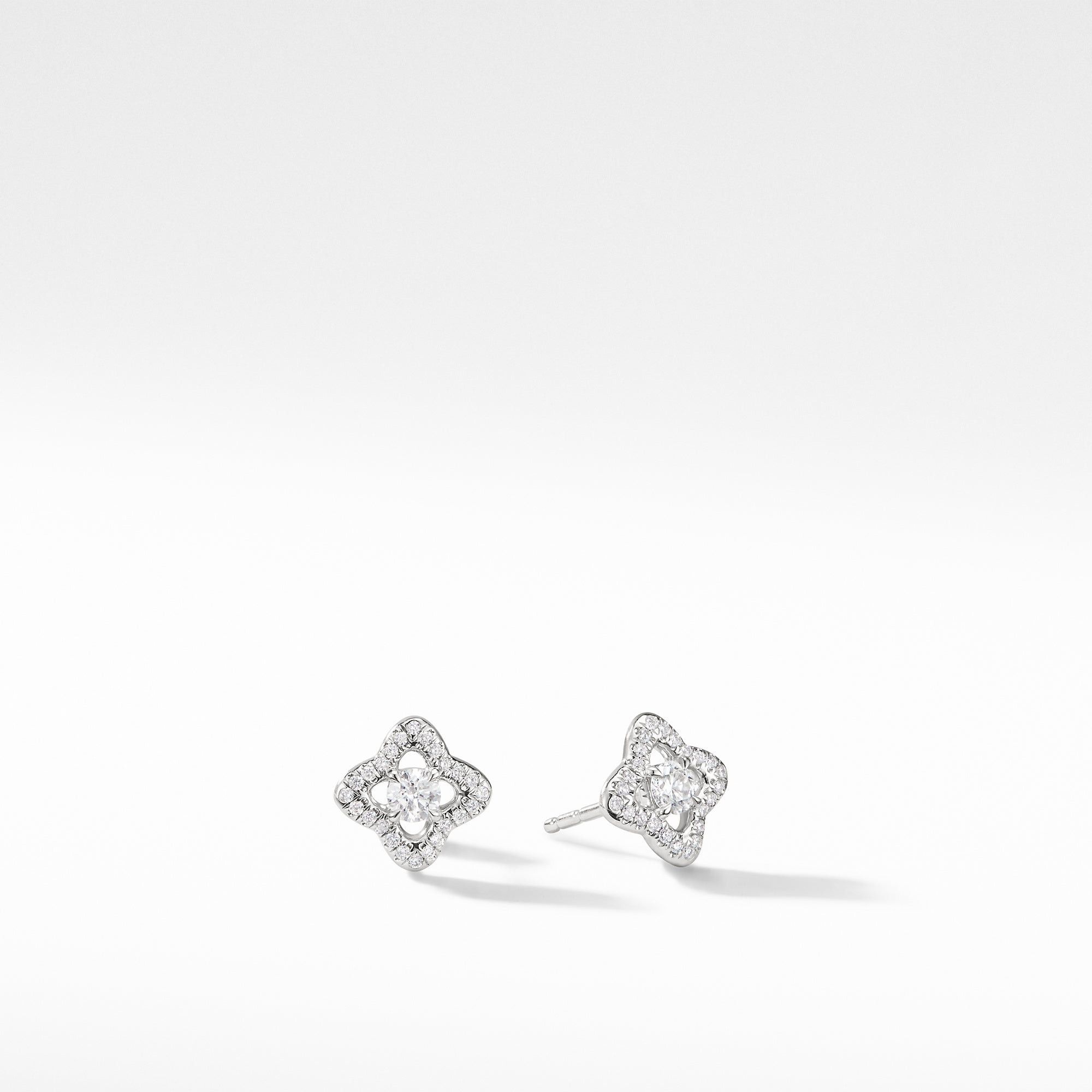 David Yurman o1w1db10525 E12368D Earrings in 18K White Gold with Diamond Size ONE SIZE - 1 Thumbnail