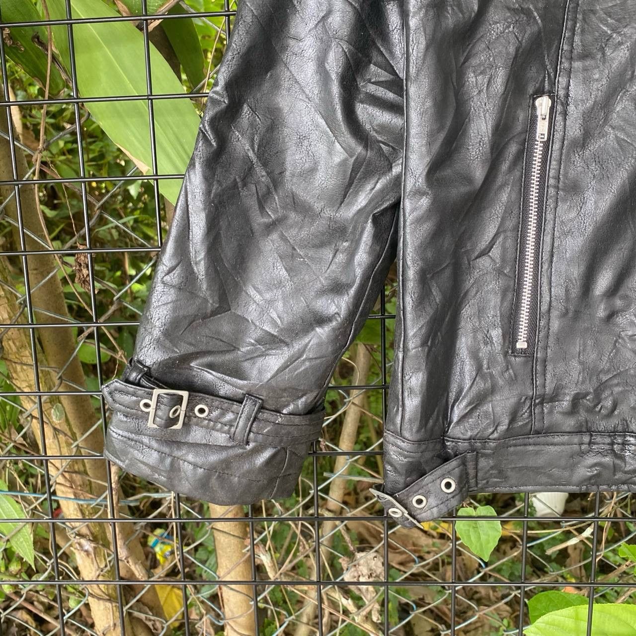 If Six Was Nine × Vintage Vtg Monteviso Italy Black Zipper Leather Jacket Size US M / EU 48-50 / 2 - 4 Thumbnail