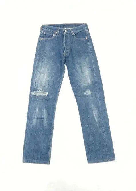 Levi's Vintage Levi's 501 Made In USA Distressed Jeans 28x31 Size US 28 / EU 44 - 1 Thumbnail
