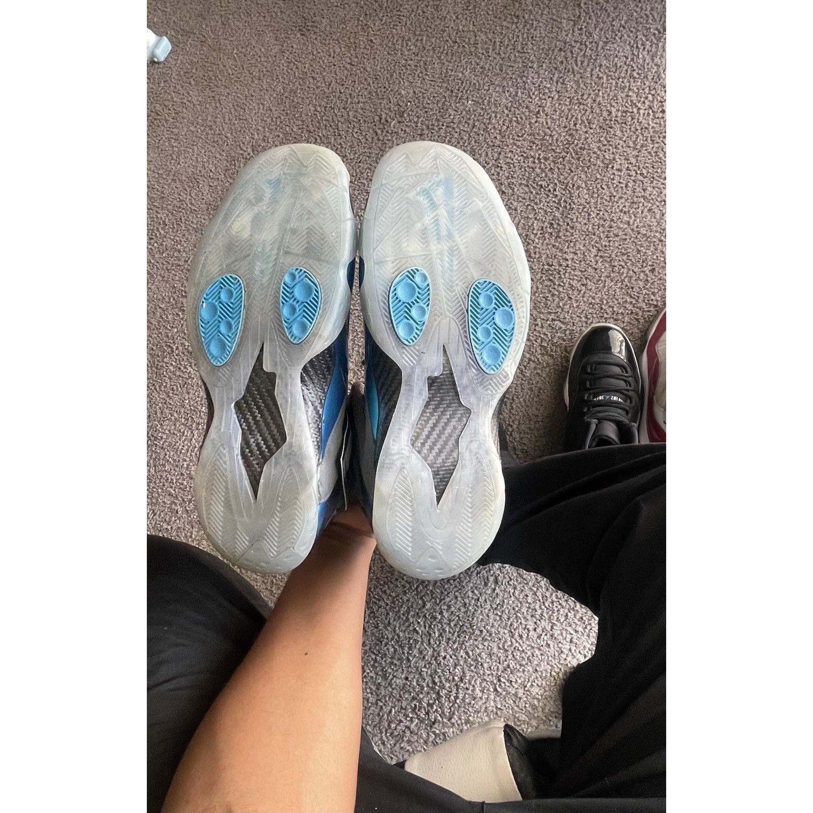 Nike Size 11- RARE Nike Zoom Rookie Dynamic Blue Cool Gray White Size US 11 / EU 44 - 5 Thumbnail