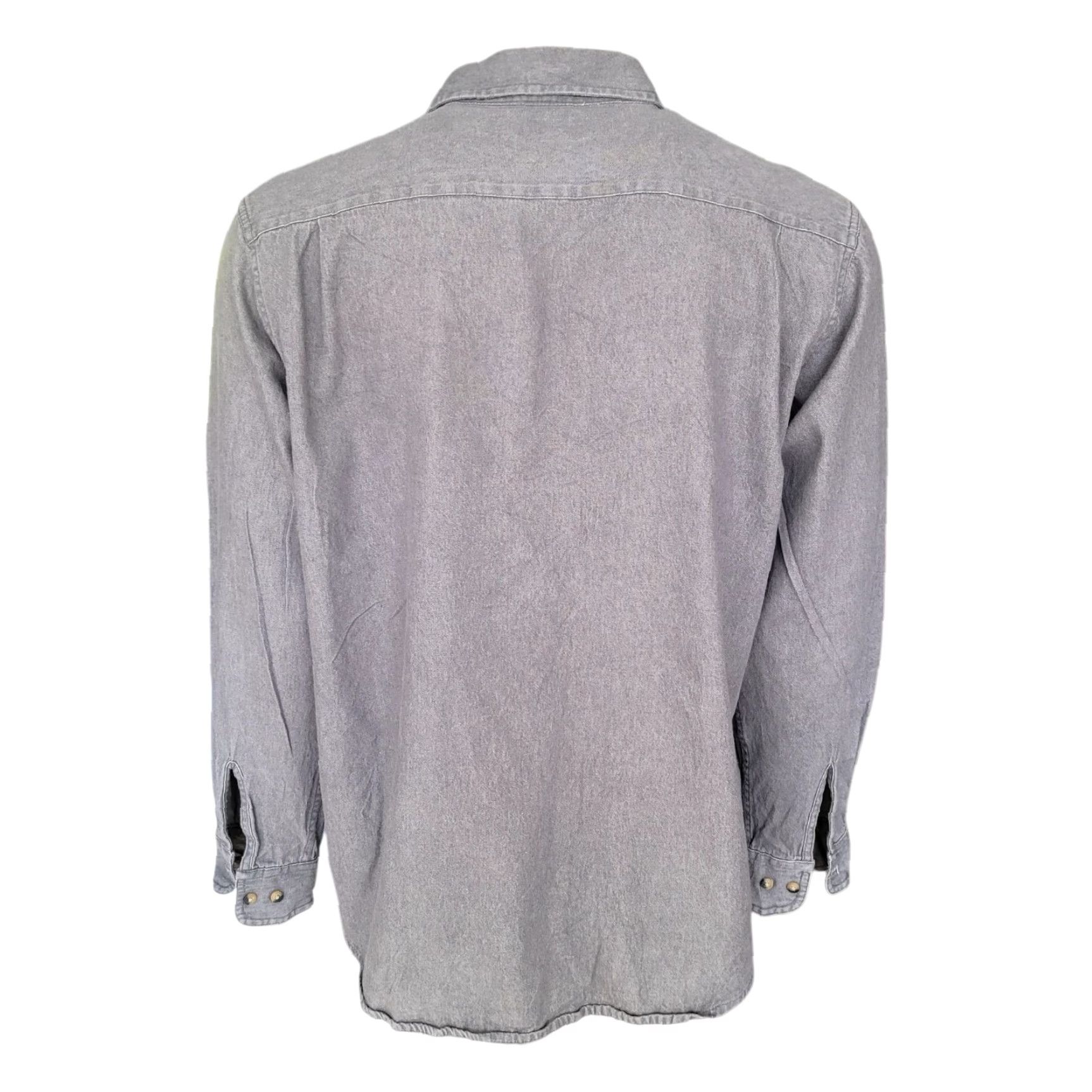 Wrangler Wrangler Work Shirt – Grey – Long Sleeve – Button-Up – Size L – Men Size US L / EU 52-54 / 3 - 4 Thumbnail