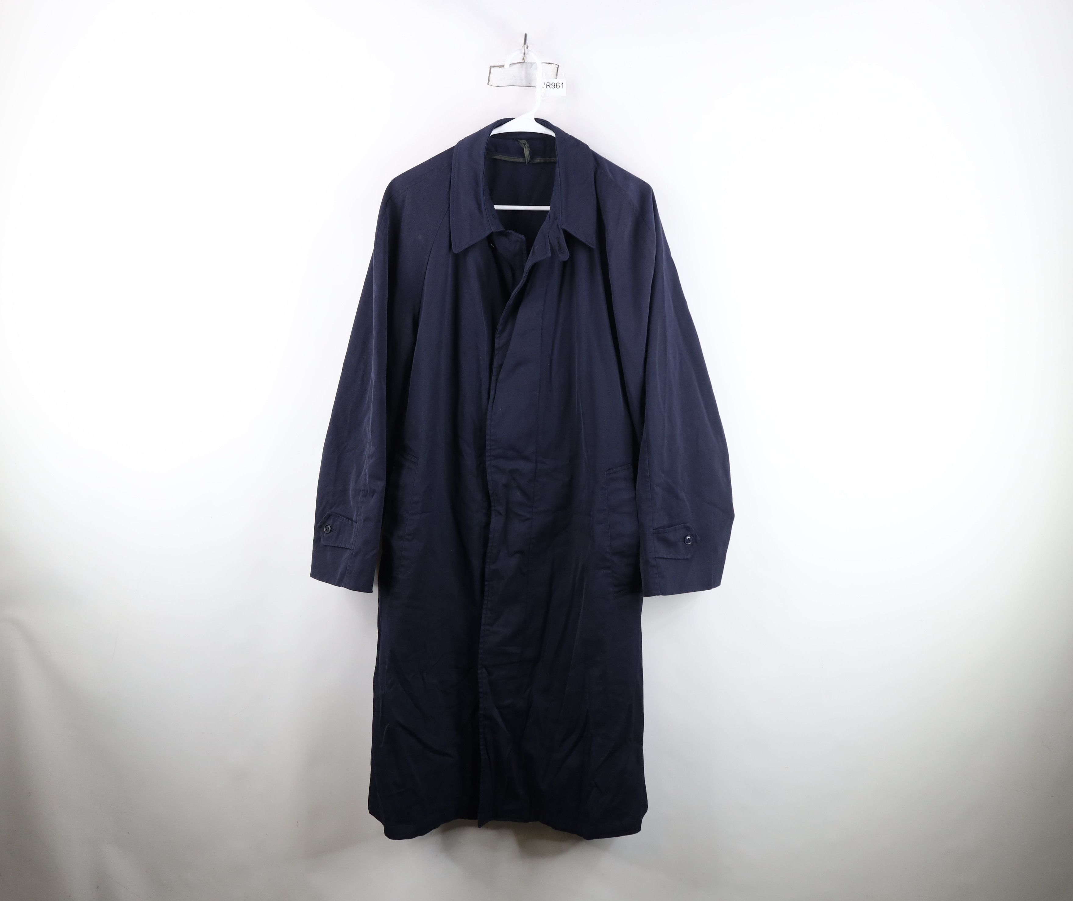 Vintage Vintage 60s Blauer Police Uniform Trench Coat Rain Jacket Size US XL / EU 56 / 4 - 1 Thumbnail