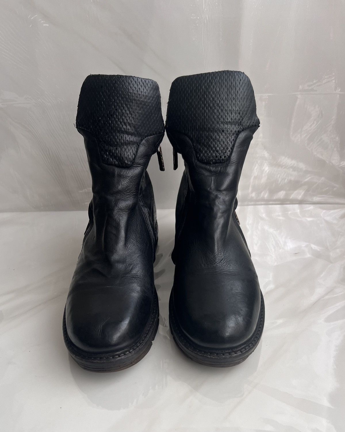 A.S.98 As 98 Airstep Zipper Boho Black Biker distressed boot Size US 8 / IT 38 - 2 Thumbnail