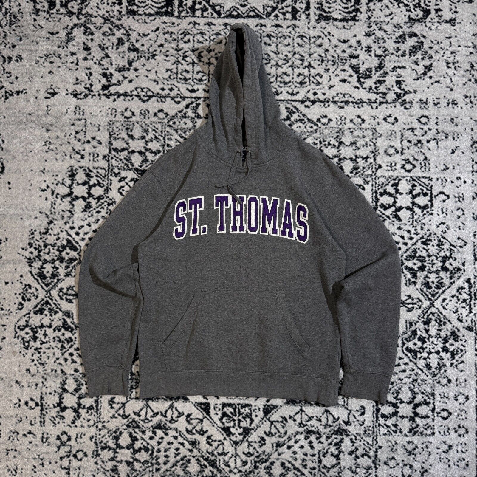 Vintage Vintage Unisex Grey Cotton Hoodie Size M Regular Fit Size US M / EU 48-50 / 2 - 1 Thumbnail