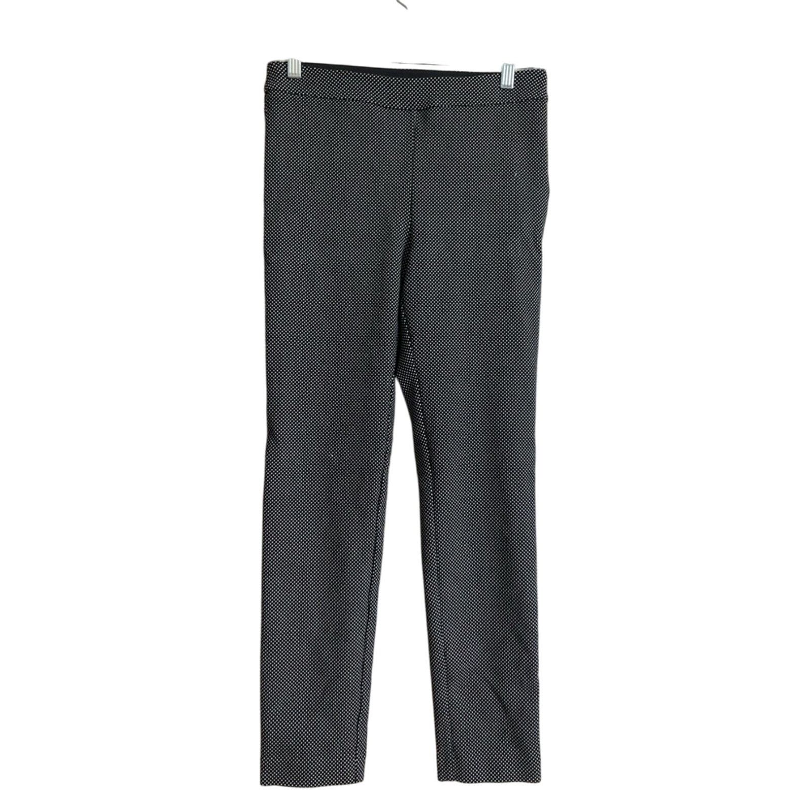 Other Maison Jules Black White Polka Dot Dress Crop Ankle Pants Size 30" / US 8 / IT 44 - 1 Thumbnail