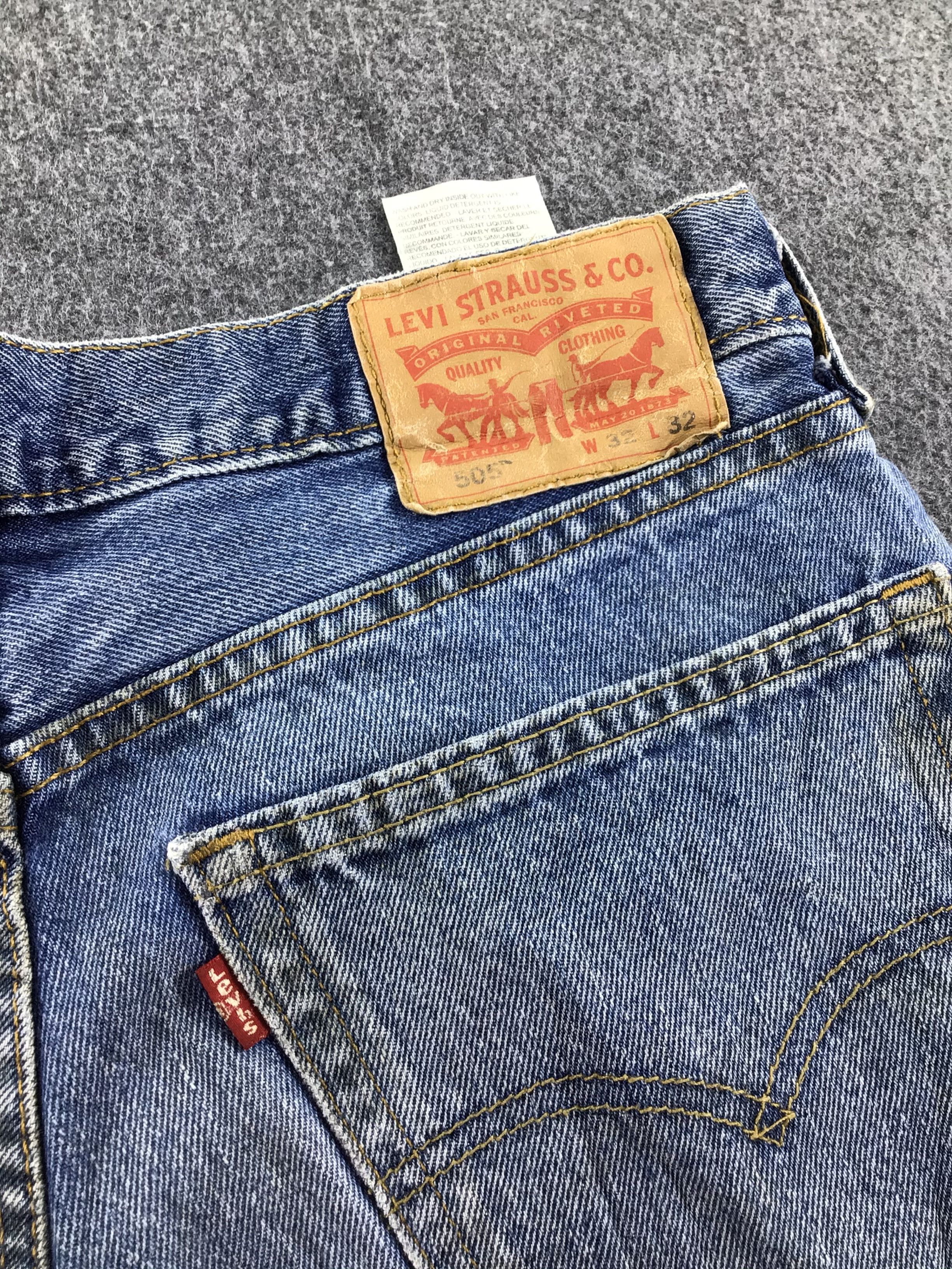 Levi's Levis 505 Jeans Faded Blue Denim -J322 Size US 33 - 5 Thumbnail