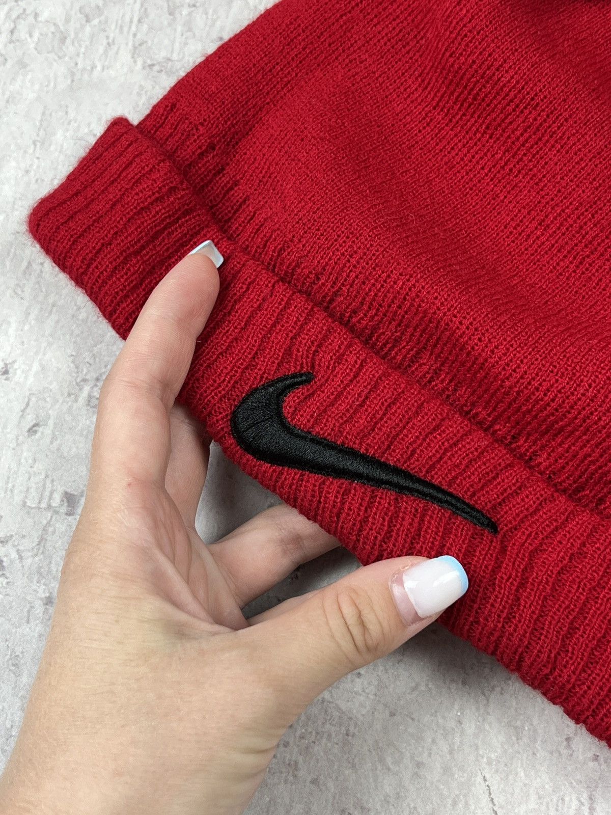 Vintage Vintage Y2K Nike Ski Winter Red Hat With Bubo Size ONE SIZE - 2 Thumbnail