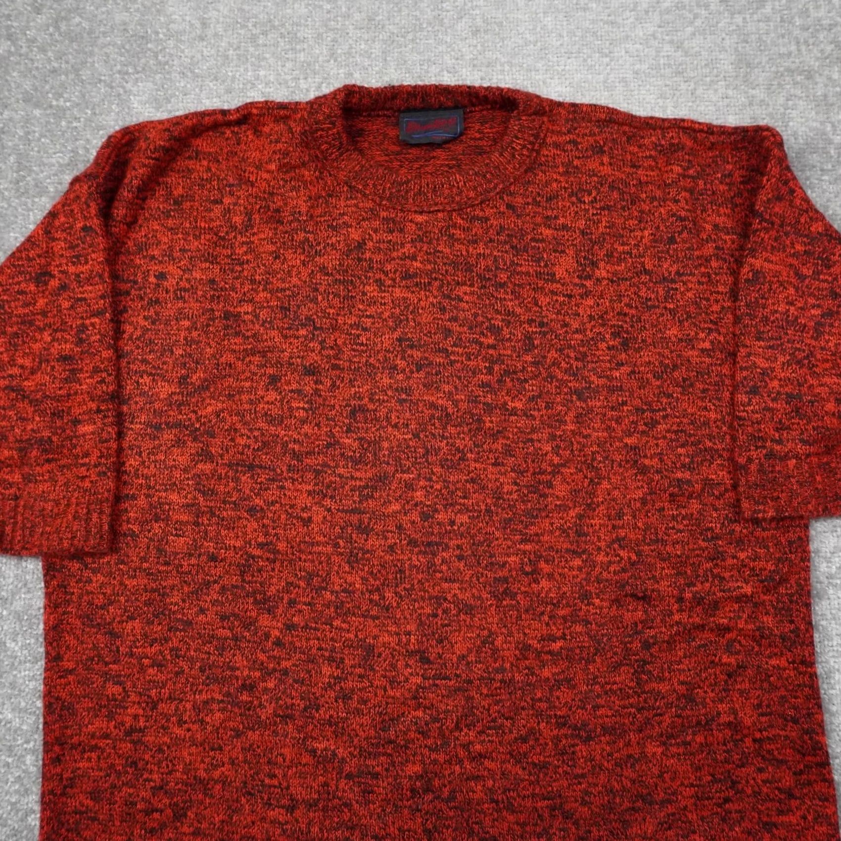Vintage VINTAGE Electric Sweater Mens Large Red Knit Mid Length Sleeve Made in USA Size US L / EU 52-54 / 3 - 5 Thumbnail