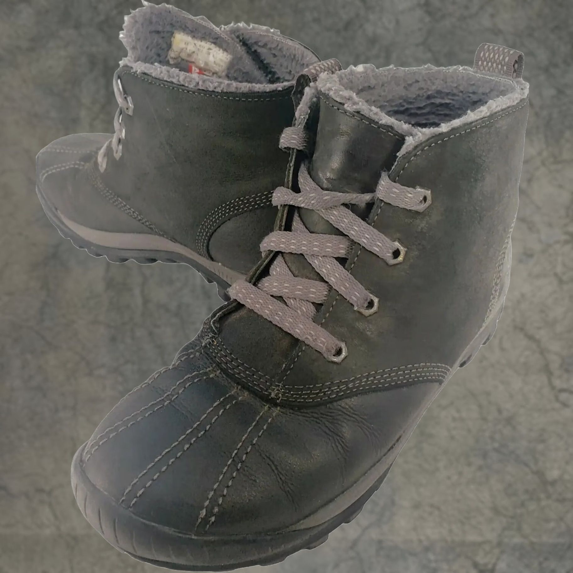 Timberland Timberland Women's 6.5M Black Leather Ankle Boot Lace Up Hiker Model 5291 Size US 7 / IT 37 - 1 Thumbnail