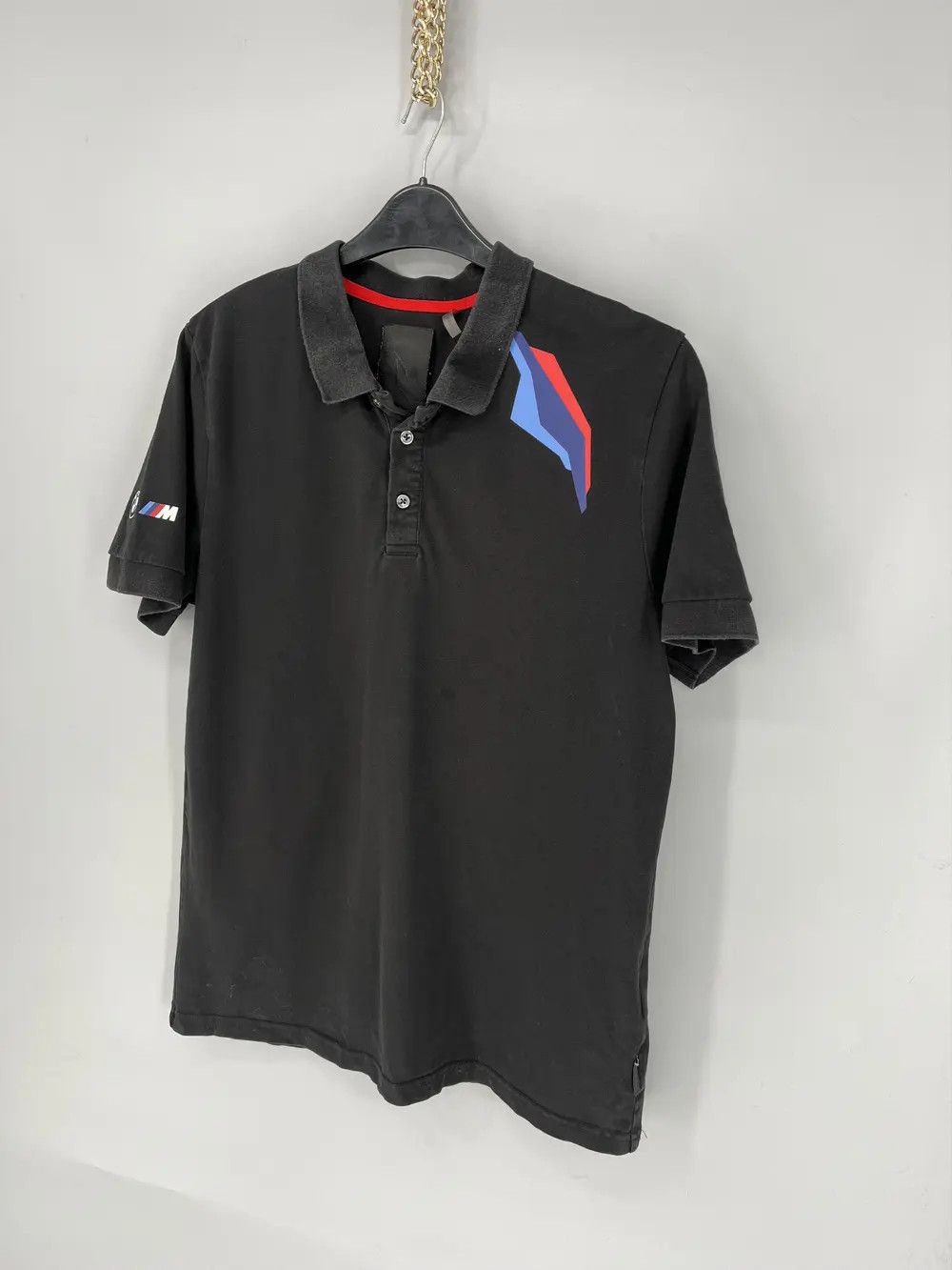 BMW BMW M Mortorsports Spellout Polo Shirt Racing Style Size US L / EU 52-54 / 3 - 3 Thumbnail