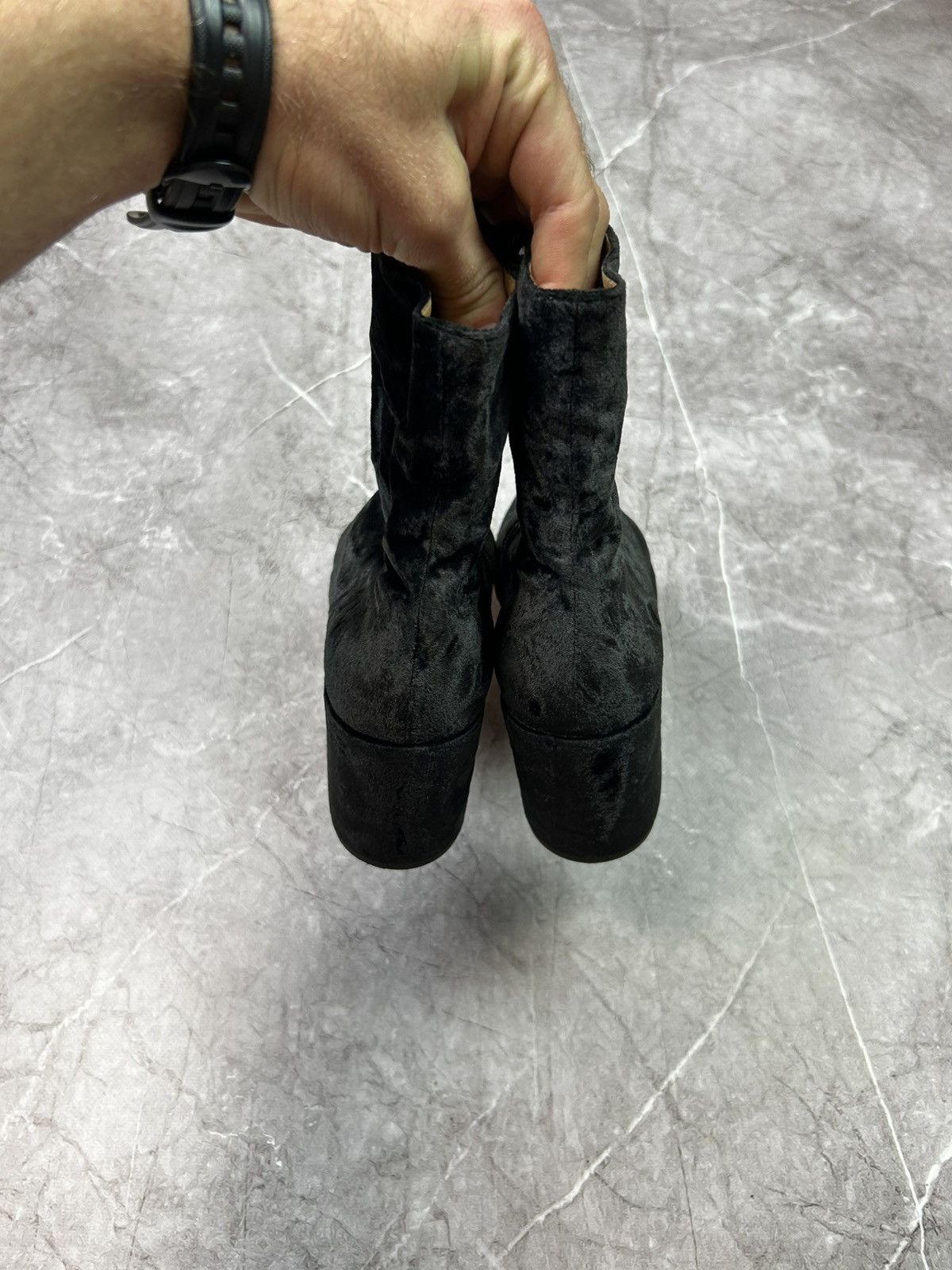 Dries Van Noten DRIES VAN NOTEN Black With Floral Pattern Ankle Boot Size 39 Size US 9 / IT 39 - 6 Thumbnail