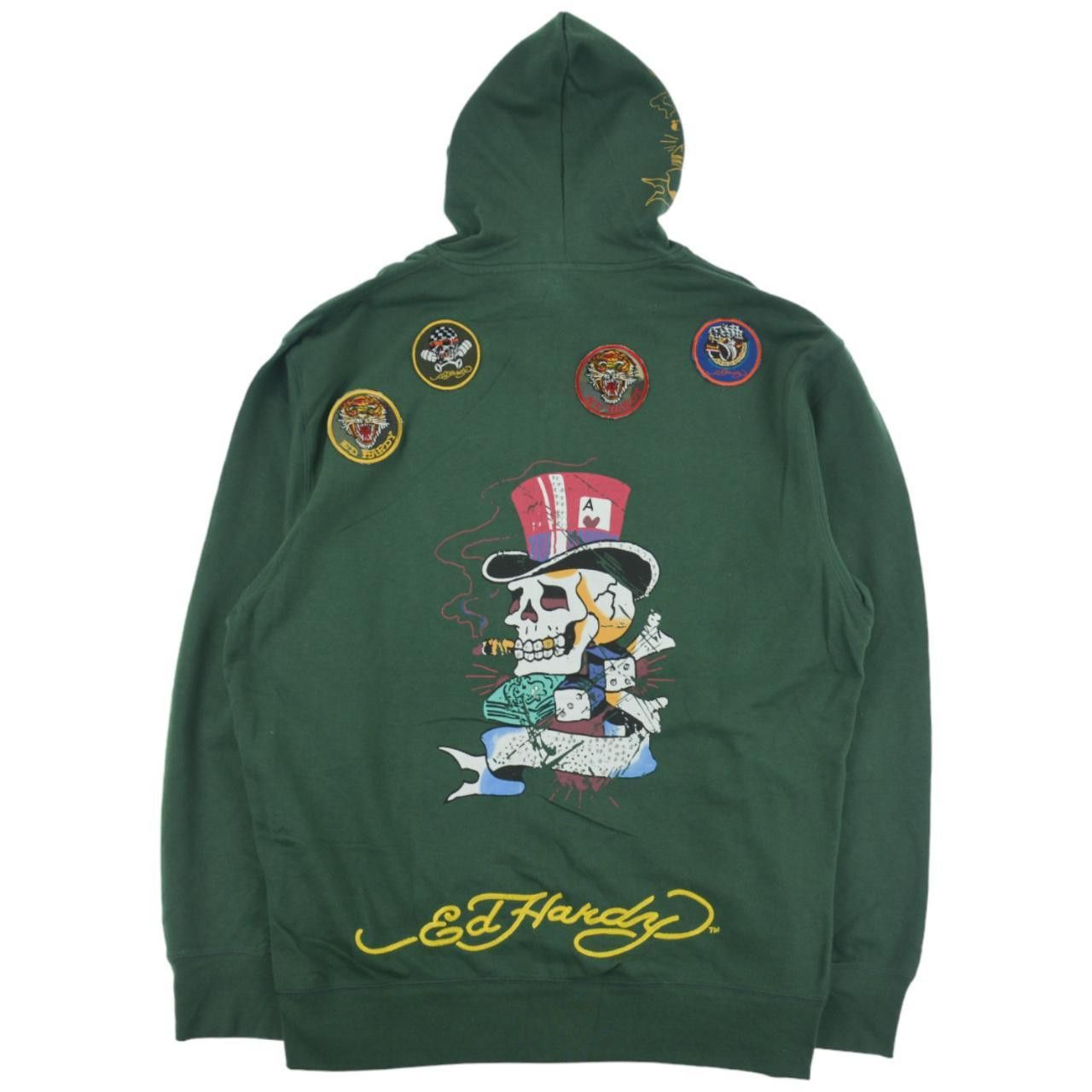 Ed Hardy × Ken Carson Ed Hardy Ken Carson Rhinestone Zip-Up Hoodie