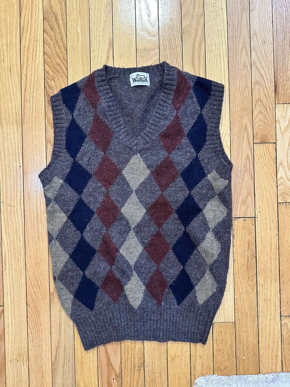 Woolrich Woolen Mills Vintage Woolrich Sweater Vest - Brown Size US M / EU 48-50 / 2 - 1 Thumbnail
