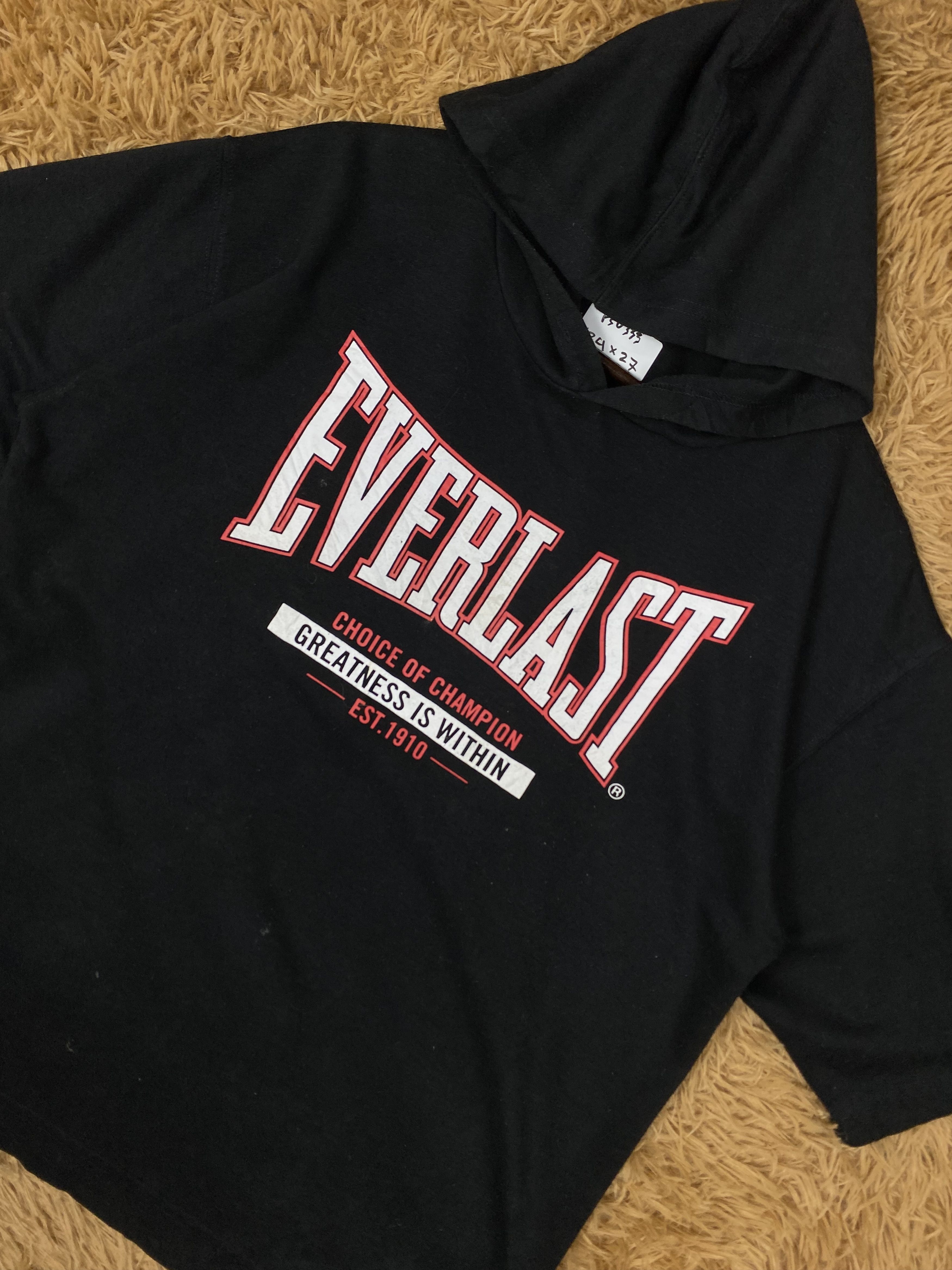 Everlast Vintage Everlast Shorts Sleeve Hoodies PS0333 Size US L / EU 52-54 / 3 - 2 Thumbnail