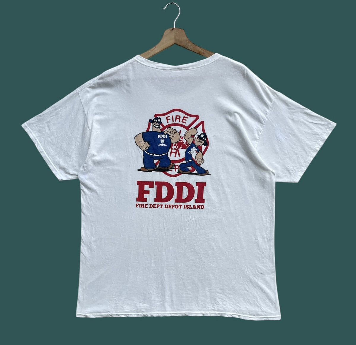 Cartoon Network RARE🔥 Popeye FireFighter FDDI Size US XL / EU 56 / 4 - 1 Thumbnail