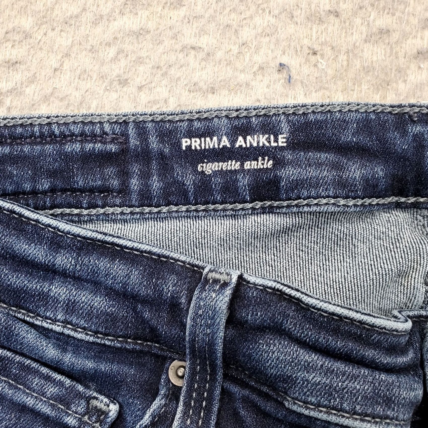 Denime AG Adriano Goldschmied Prima Cigarette Ankle Jeans Womens 30R Blue Denim Stretch Denim Jeans Women 30 Size 30" / US 8 / IT 44 - 7 Thumbnail
