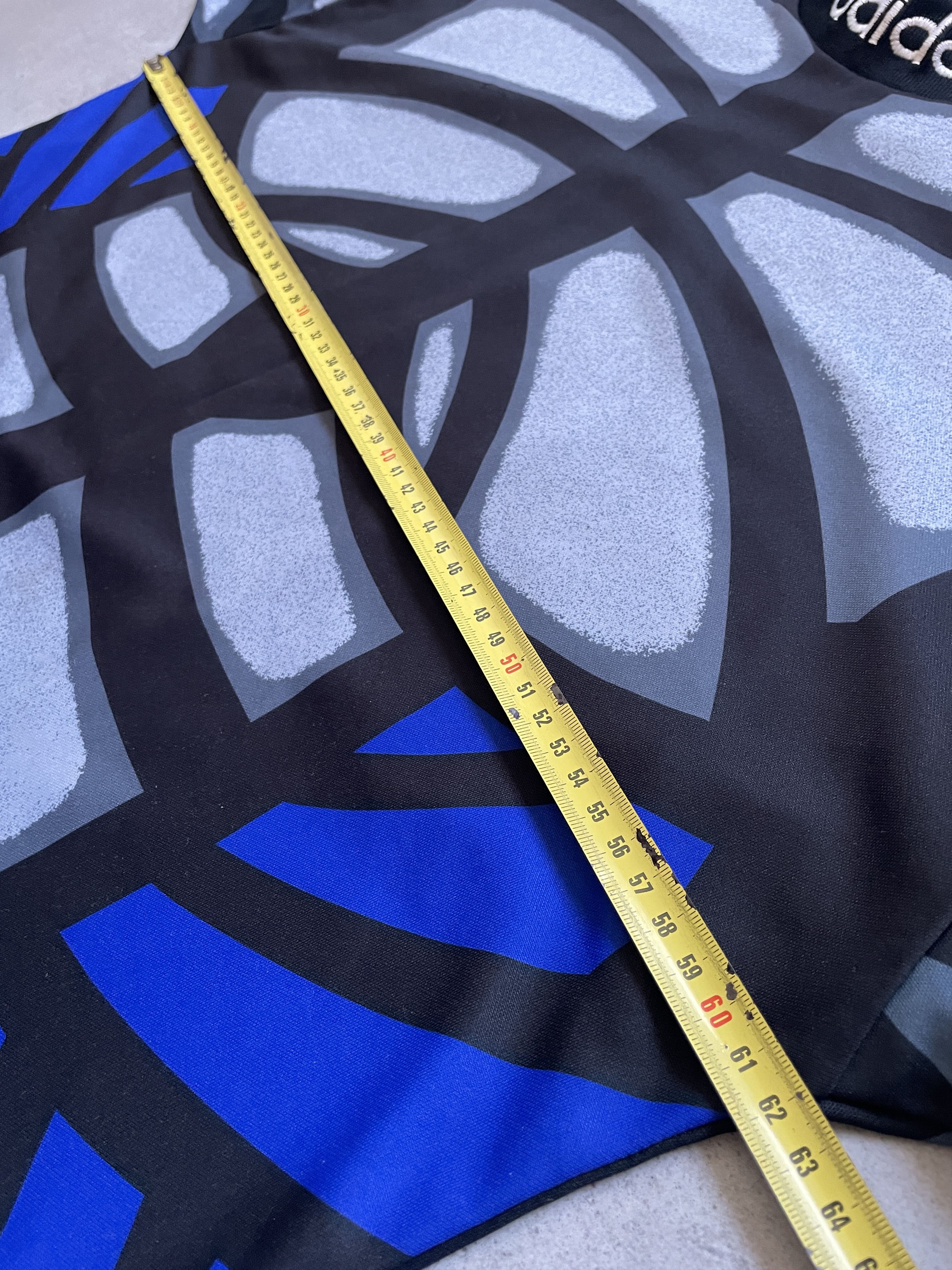 Adidas VINTAGE ADIDAS 90S BLUE BLACK SKELETON BLOKECORE JERSEY Size US XL / EU 56 / 4 - 8 Thumbnail