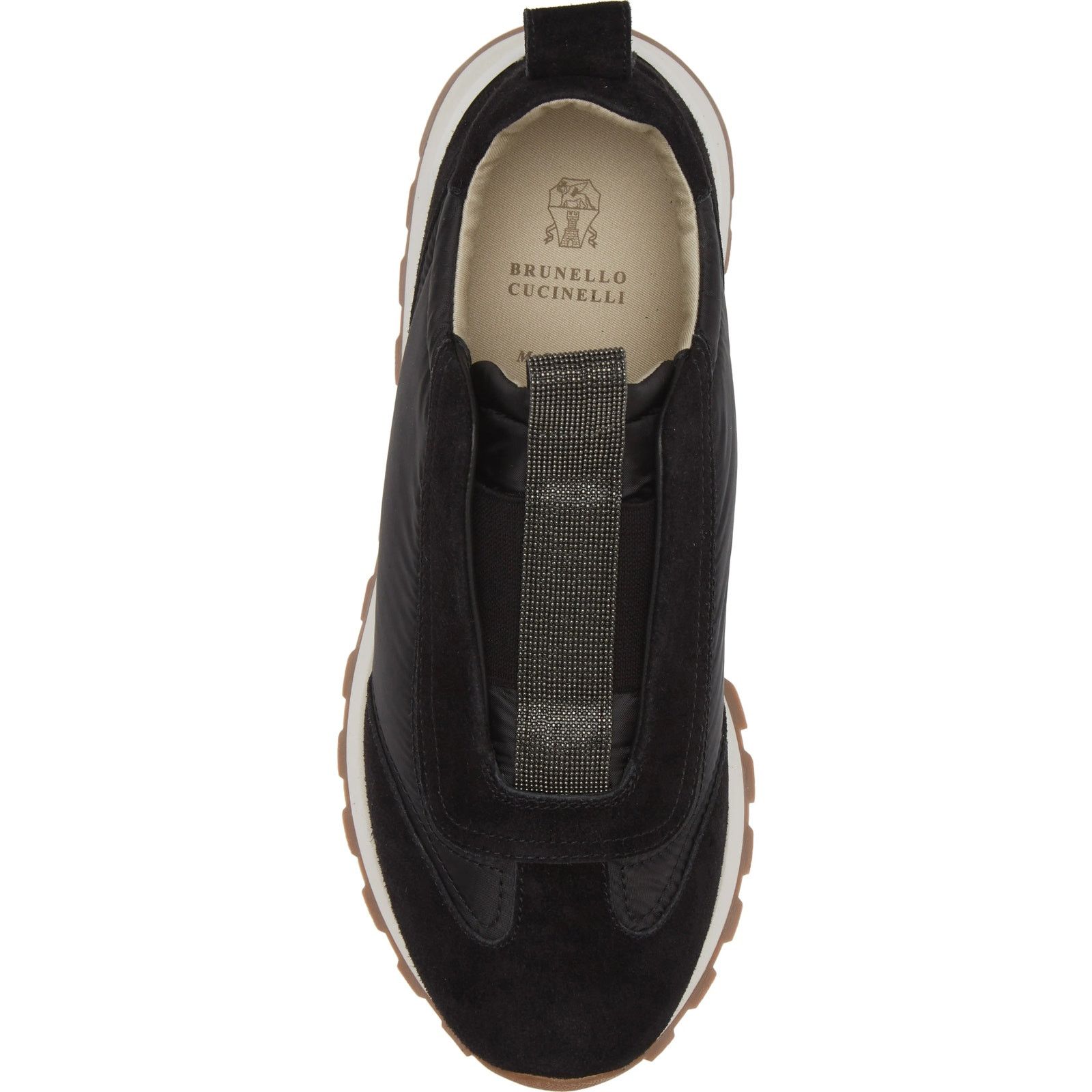 Brunello Cucinelli Brunello Cucinelli monili Suede Fabric sneakers Black 36 Size US 6 / IT 36 - 6 Thumbnail