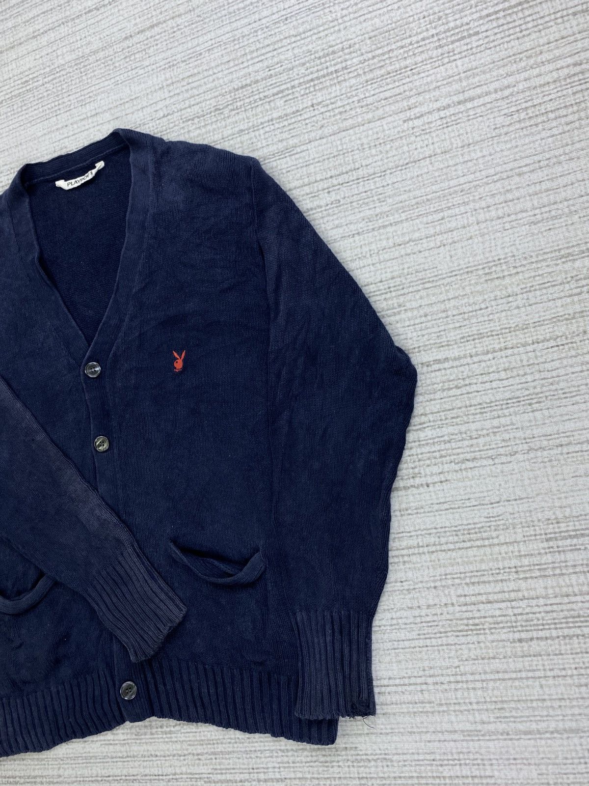 Japanese Brand × Playboy × Vintage Vintage Playboy Embroidery Logo Knit Cardigan Size US M / EU 48-50 / 2 - 4 Thumbnail