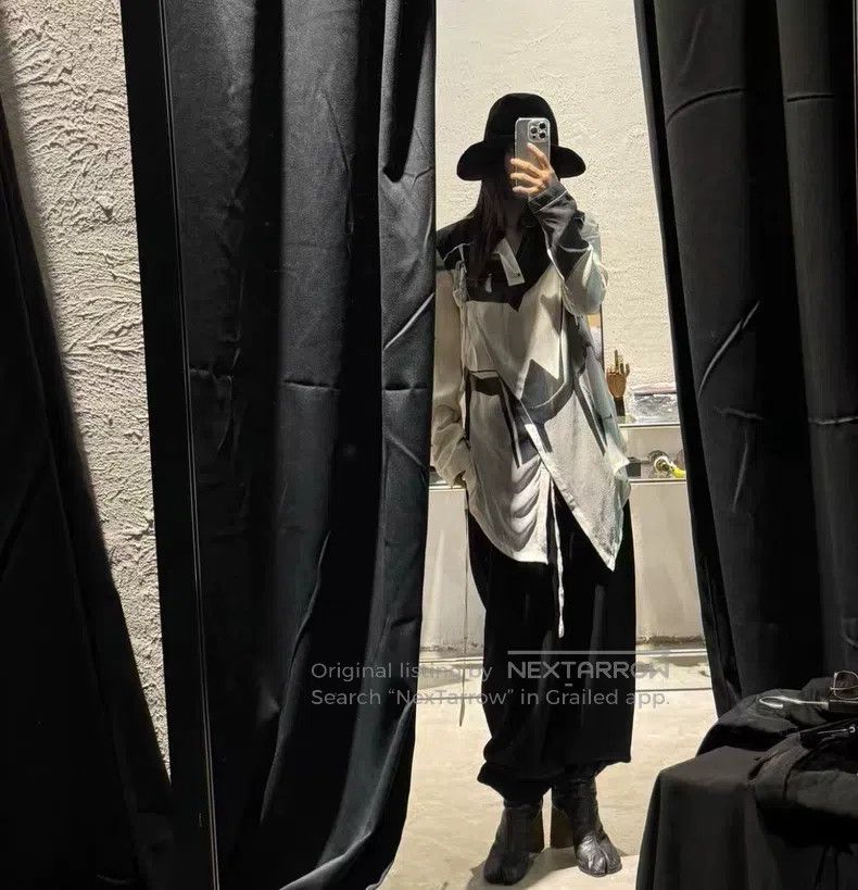 Ann Demeulemeester Ann Demeulemeester 36 ink silk coat Size S / US 4 / IT 40 - 9 Thumbnail