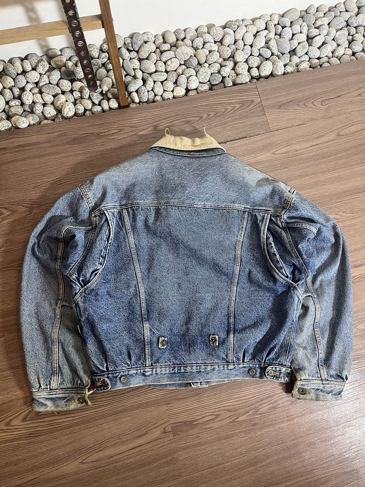ジャケット・アウター vintage PPFM denim design belt coat vintage PPFM denim design belt coat