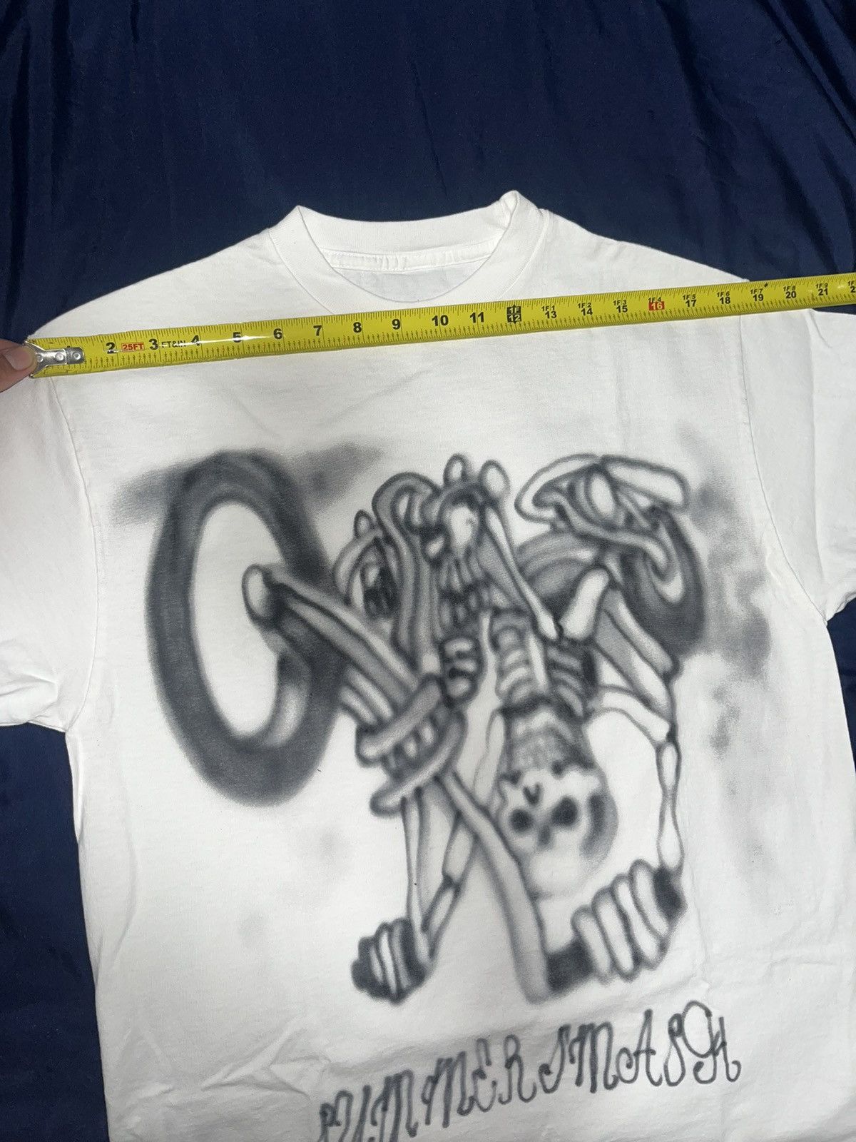 Travis Scott Travis Scott Summer Smash 2024 “Graffiti Skeleton Biker” Tee Size US M / EU 48-50 / 2 - 10 Thumbnail