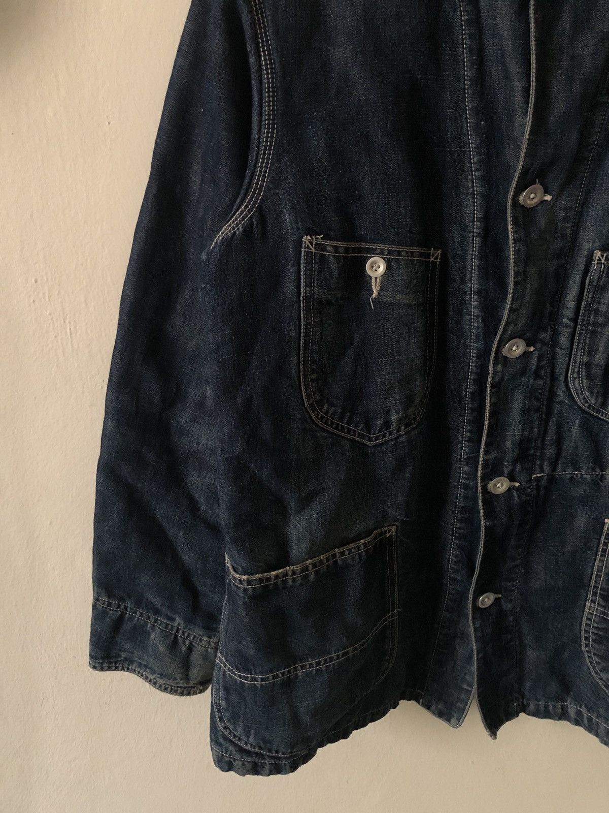 Japanese Brand Vintage Let It Ride ELT Japan Thrashed Chore Cowboy Jacket Size US M / EU 48-50 / 2 - 7 Thumbnail