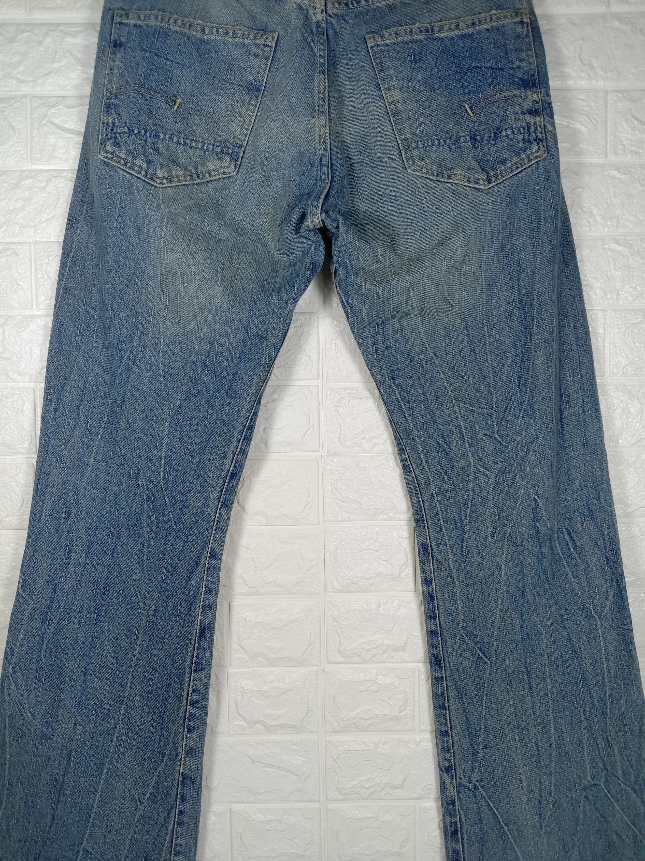 G-Star Vintage G Star Raw Faded Blue Flare Jeans Bell Bottom Denim Size US 32 / EU 48 - 7 Thumbnail
