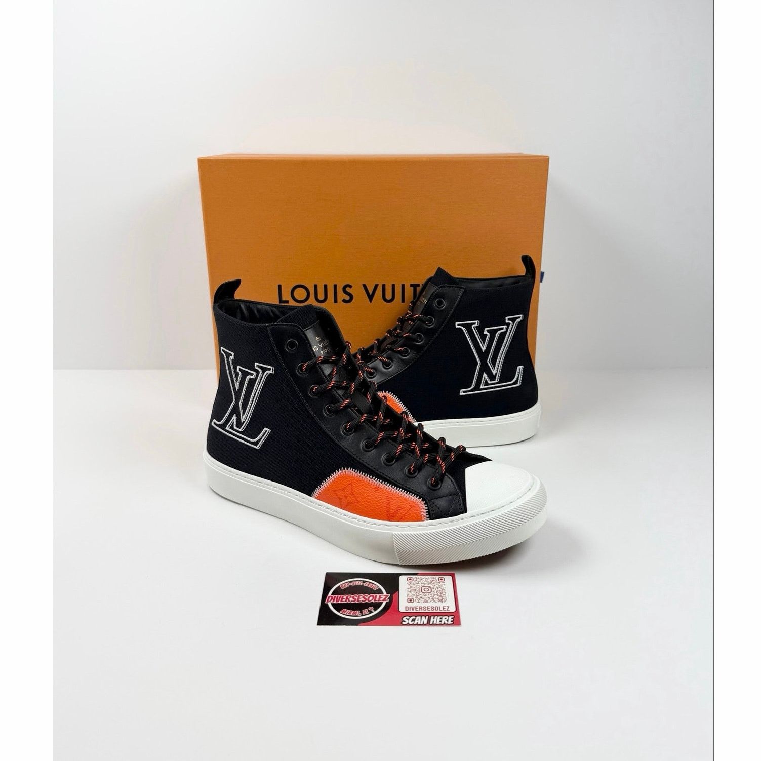 Louis Vuitton Size 8LV/9US - Louis Vuitton Tattoo High Black Orange NEW Size US 9 / EU 42 - 1 Thumbnail