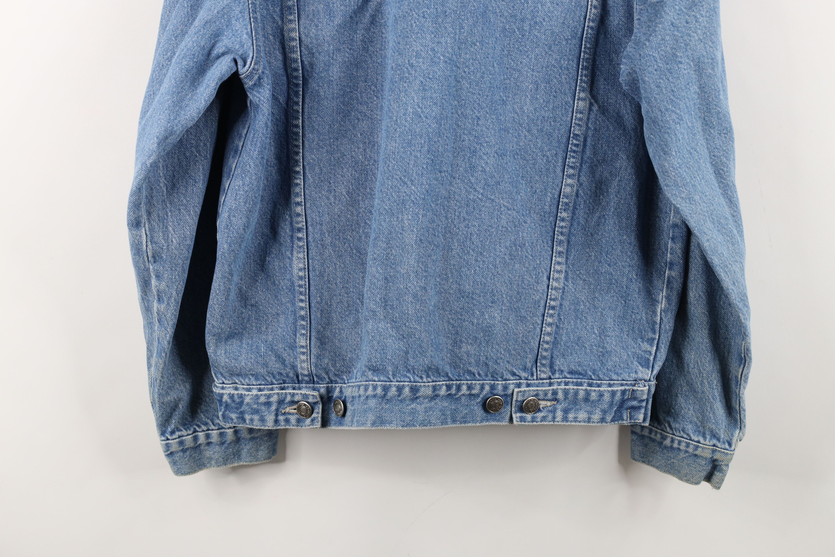 Vintage Vintage 90s Streetwear Denim Jean Trucker Jacket Blue Cotton Size US S / EU 44-46 / 1 - 14 Thumbnail