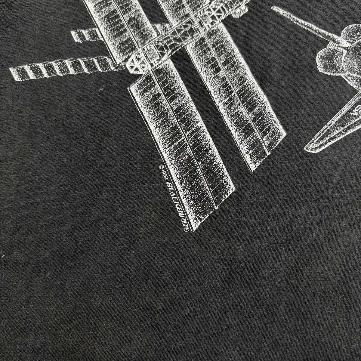 NASA Vintage 90s Blackbird Faded NASA Space Station Research Tee Size US XL / EU 56 / 4 - 4 Thumbnail