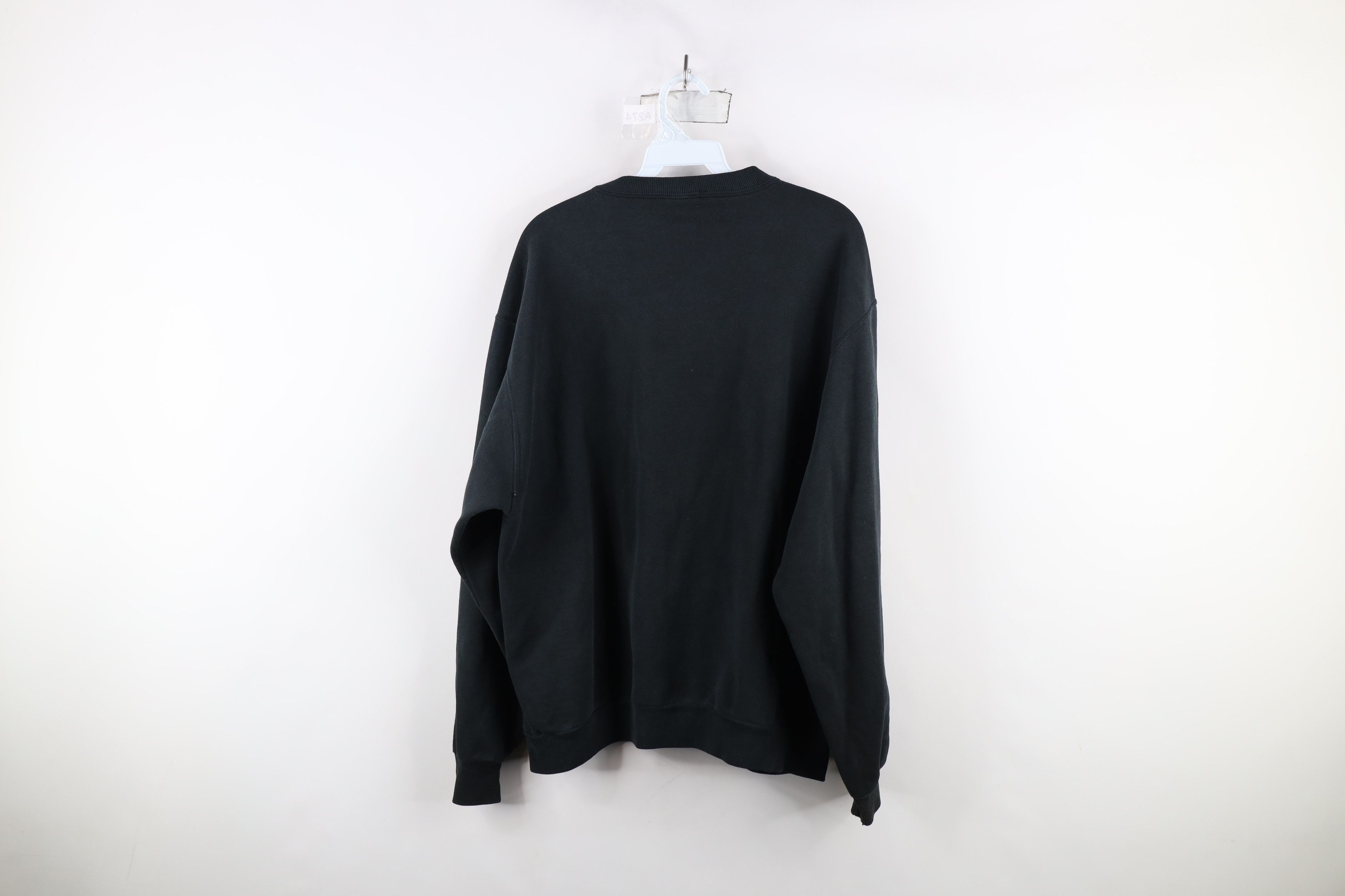 Vintage Vintage 90s Streetwear Boxy Fit Crewneck Sweatshirt Black Size US M / EU 48-50 / 2 - 11 Thumbnail