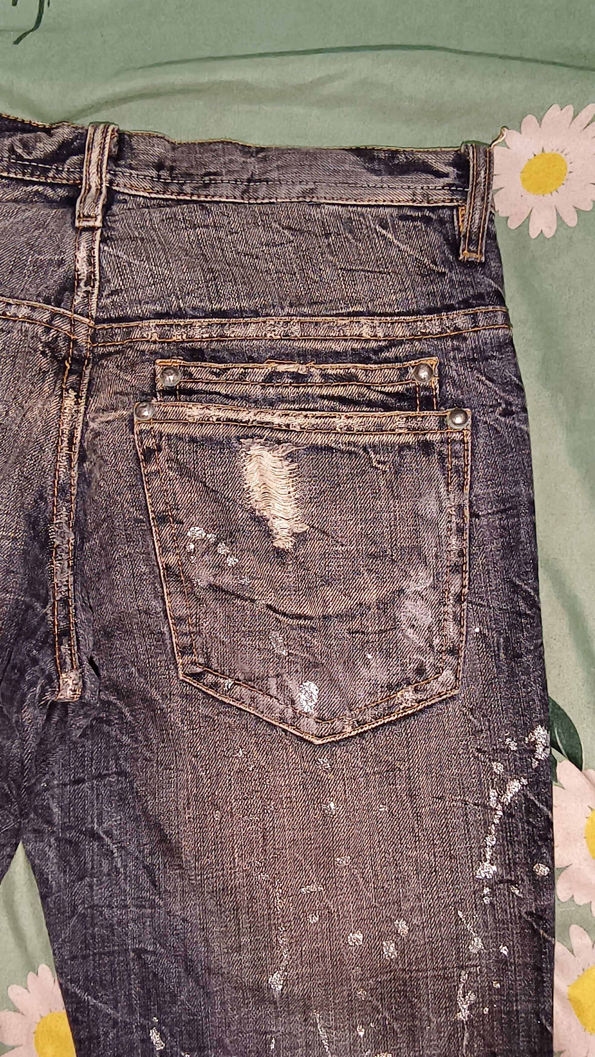 Japanese Brand FW2000 Midas mudwash jeans Size US 31 - 10 Thumbnail