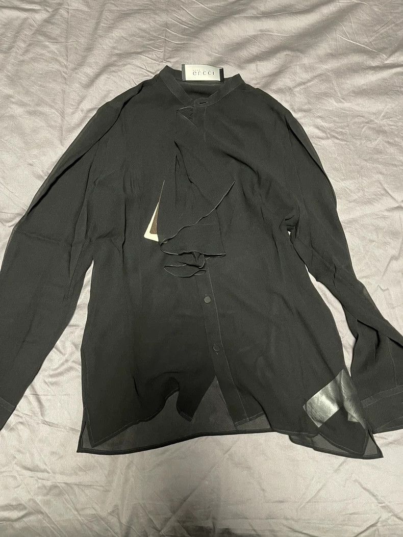 Gucci Gucci Show style, ruffled, silk, joqi yarn, shirt Size US S / EU 44-46 / 1 - 1 Thumbnail