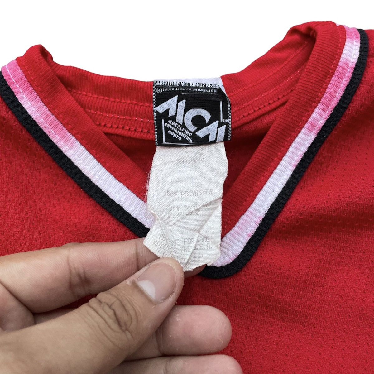 Vintage × WCW/nWo × WWF Vintage 90s Nwo ‘ Red & Black Attack ‘ jersey Size US M / EU 48-50 / 2 - 8 Thumbnail
