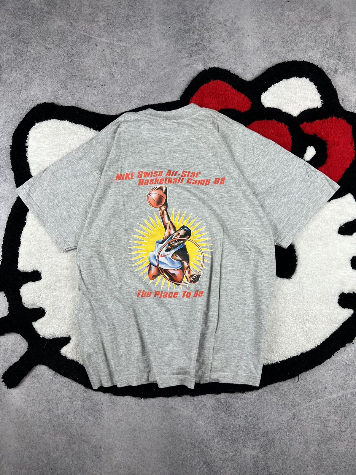 Vintage Vintage Nike Swiss All Star Basketball Camp 1998 Y2K Tee Size US L / EU 52-54 / 3 - 1 Thumbnail
