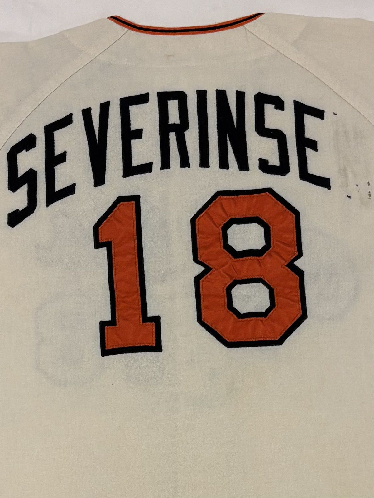 MLB Baltimore Orioles Game Worn 1967 Jersey (worn in 1969) Size US XL / EU 56 / 4 - 15 Thumbnail