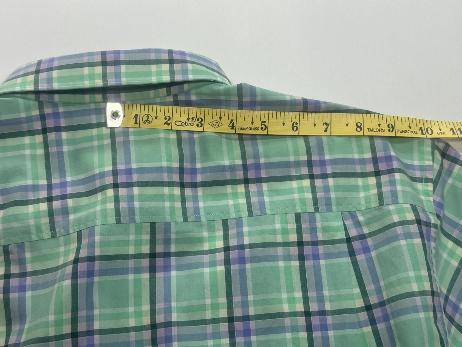 Tommy Bahama Tommy Bahama Newport Coast Plaid Button Up Shirt Green Men L Size US L / EU 52-54 / 3 - 6 Thumbnail