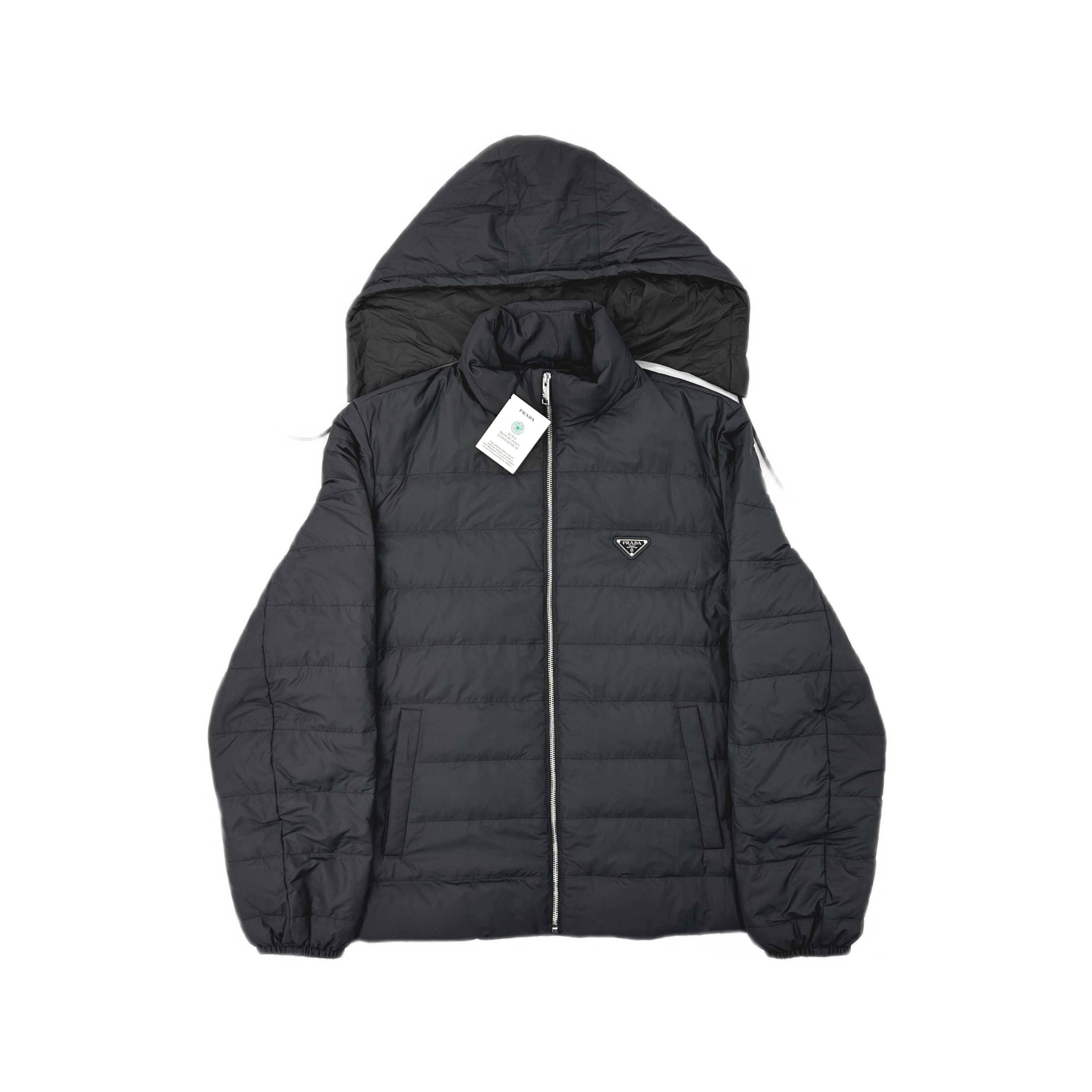 Prada Prada Enamel Logo Puffer Jacket Size 52 Size US L / EU 52-54 / 3 - 1 Thumbnail
